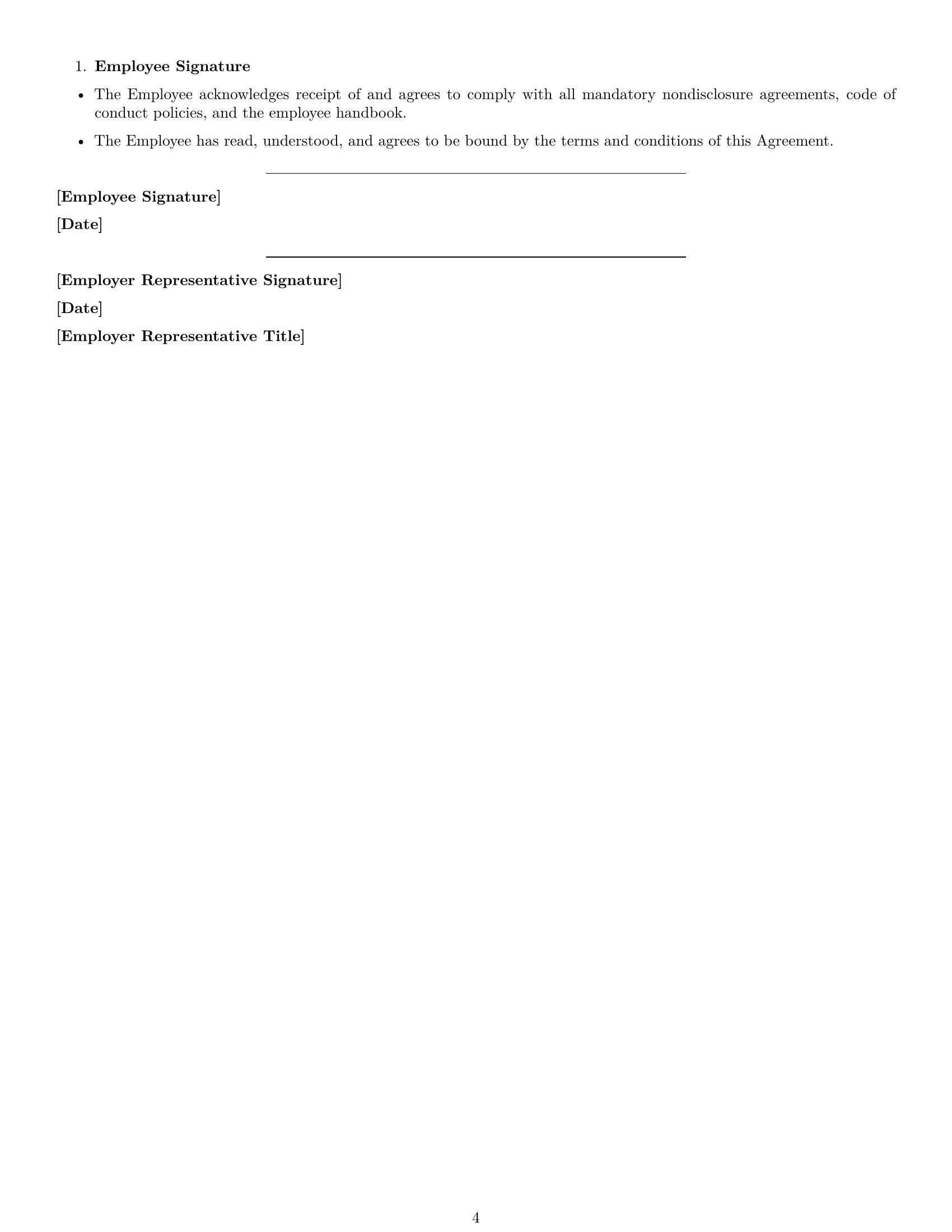 Preview page 4 of Free Rhode Island call center representative employment contract template