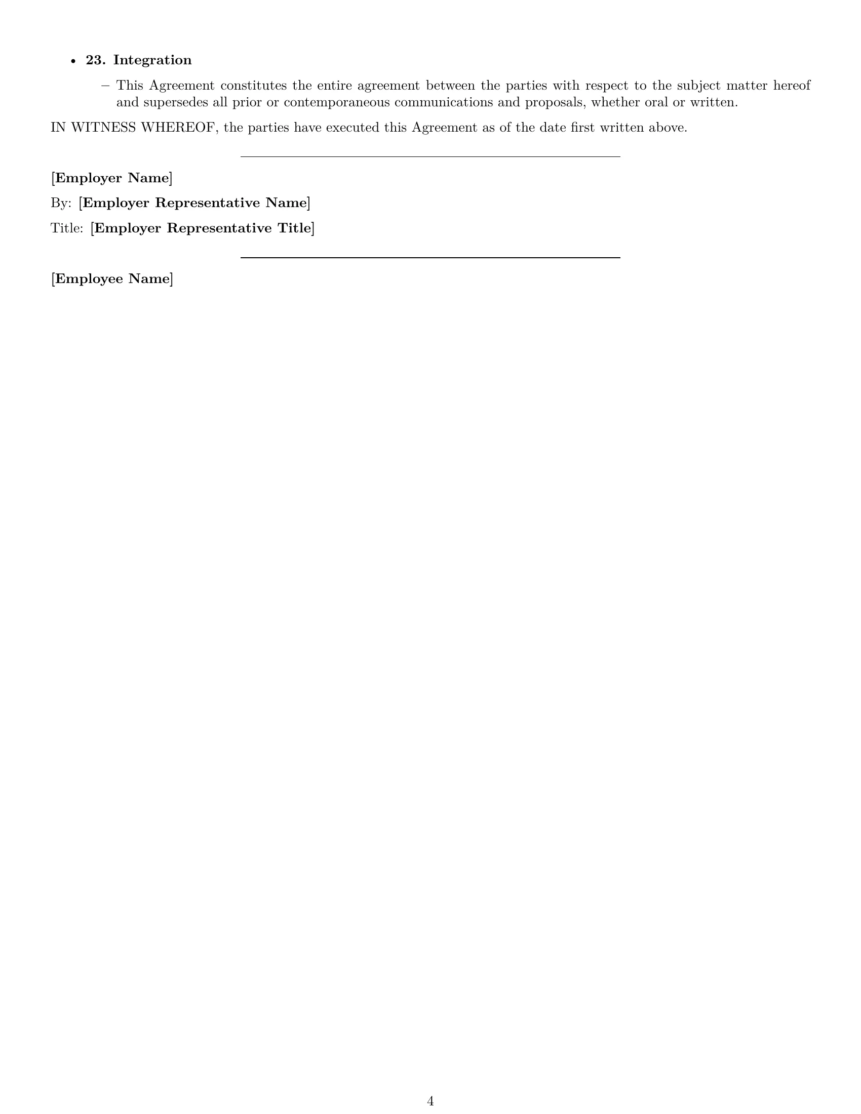 Preview page 4 of Free Arkansas technical support engineer employment contract template