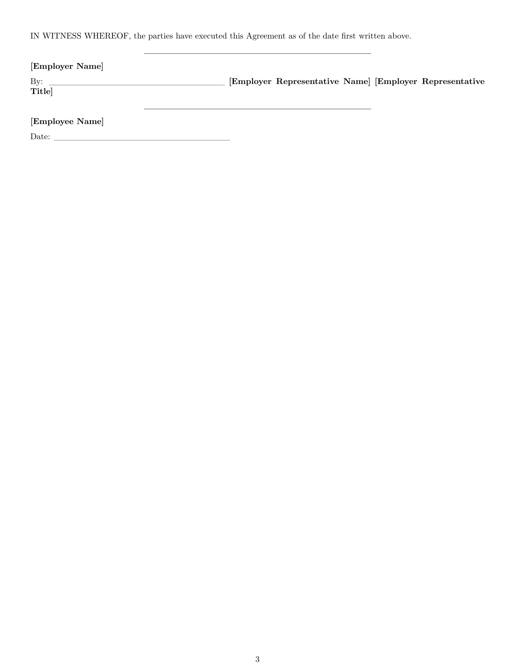 Preview page 3 of Free Vermont technical support engineer employment contract template