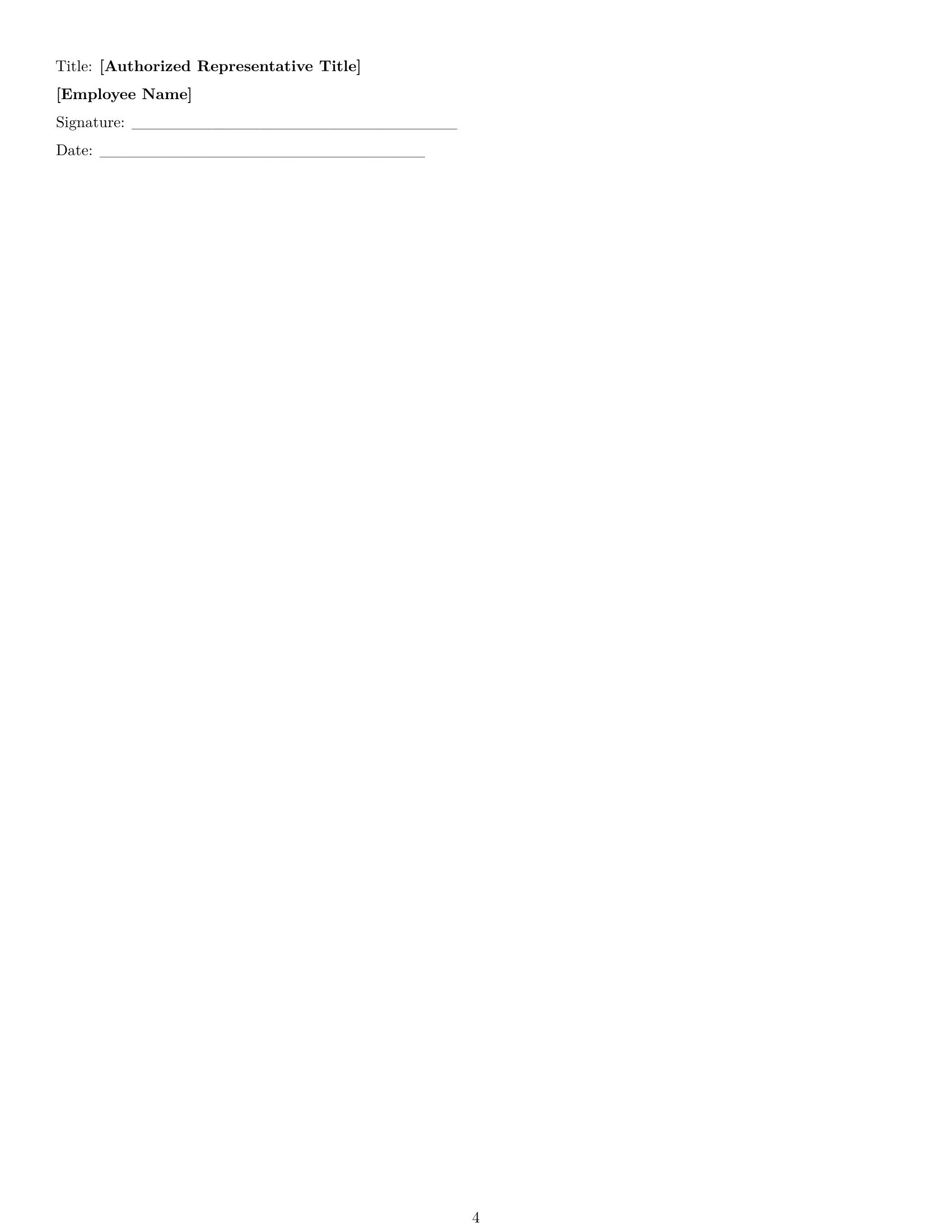 Preview page 4 of Free Wisconsin technical support engineer employment contract template