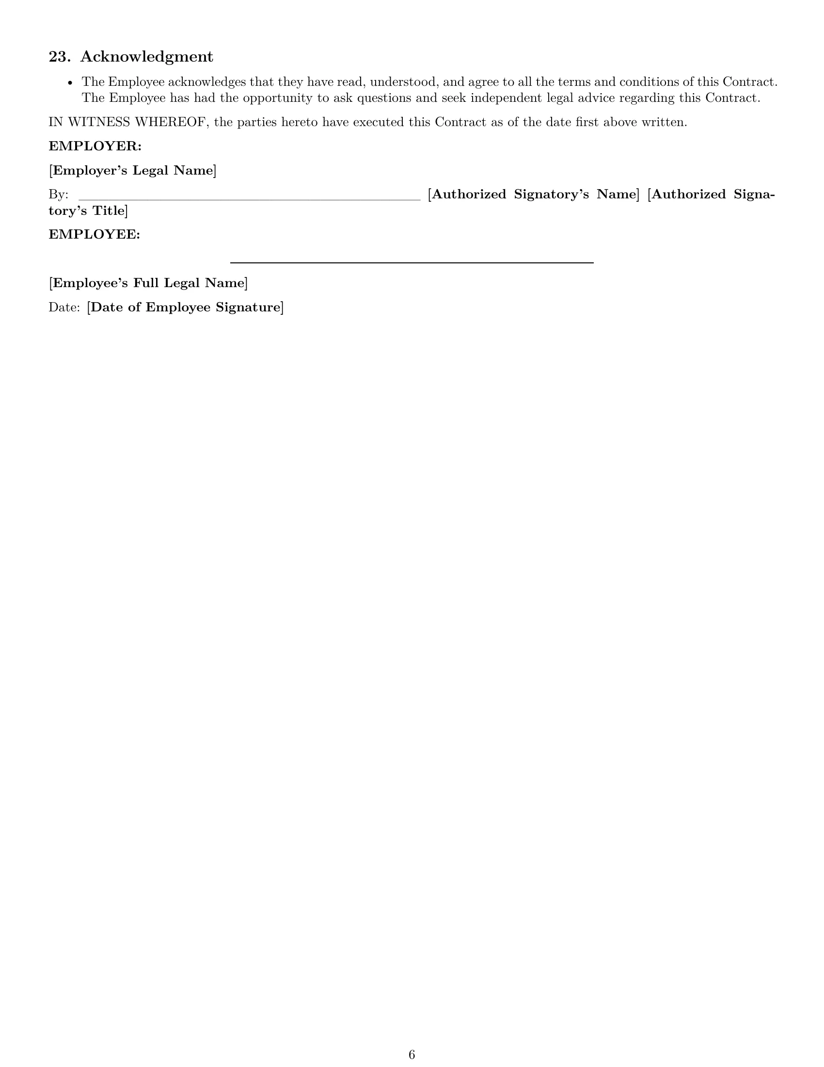 Preview page 6 of Pro Nebraska employment contract template