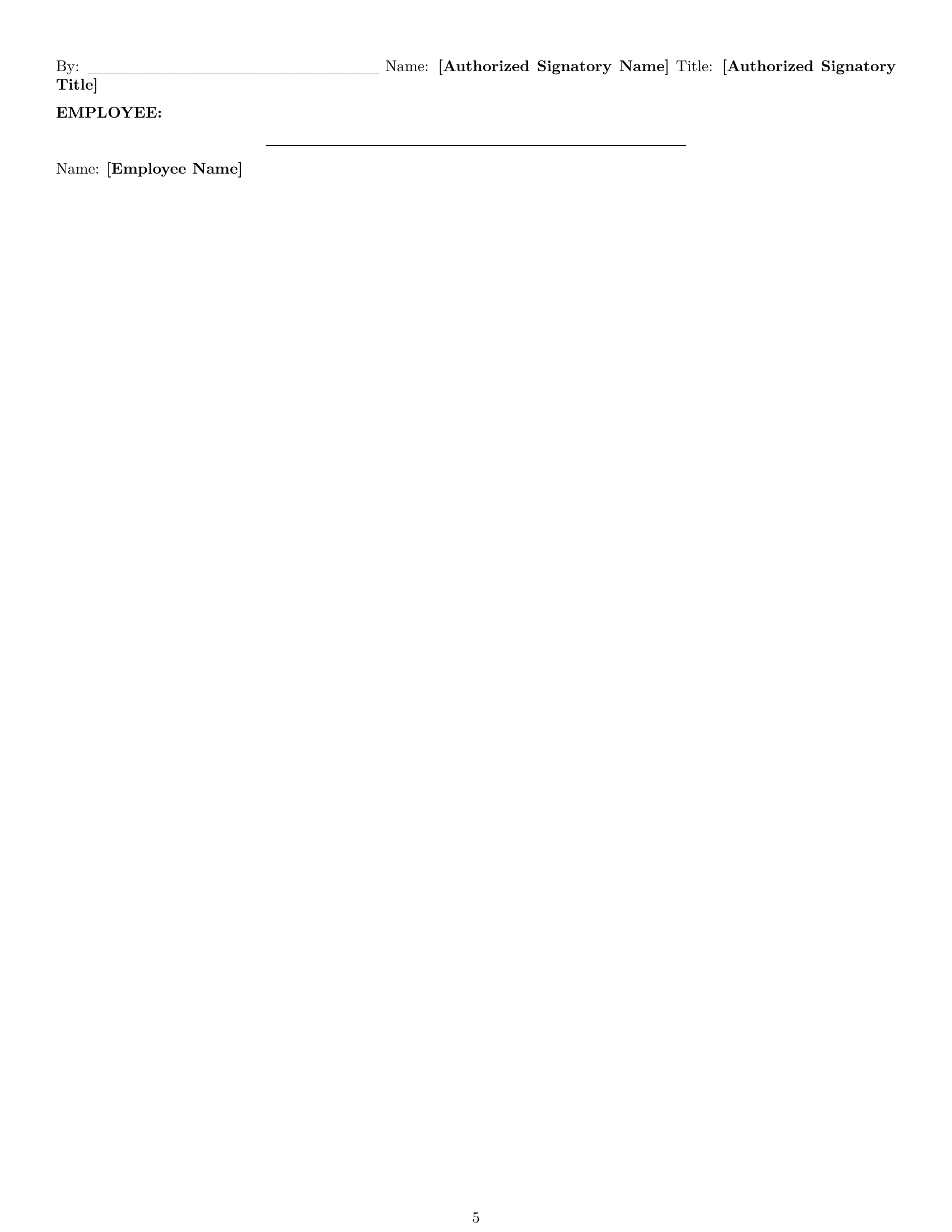 Preview page 5 of Pro California employment contract template