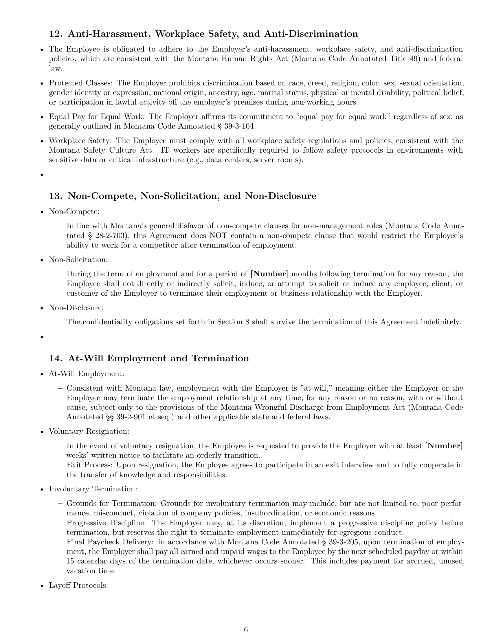 Preview page 6 of Pro Montana IT assistant employment contract template