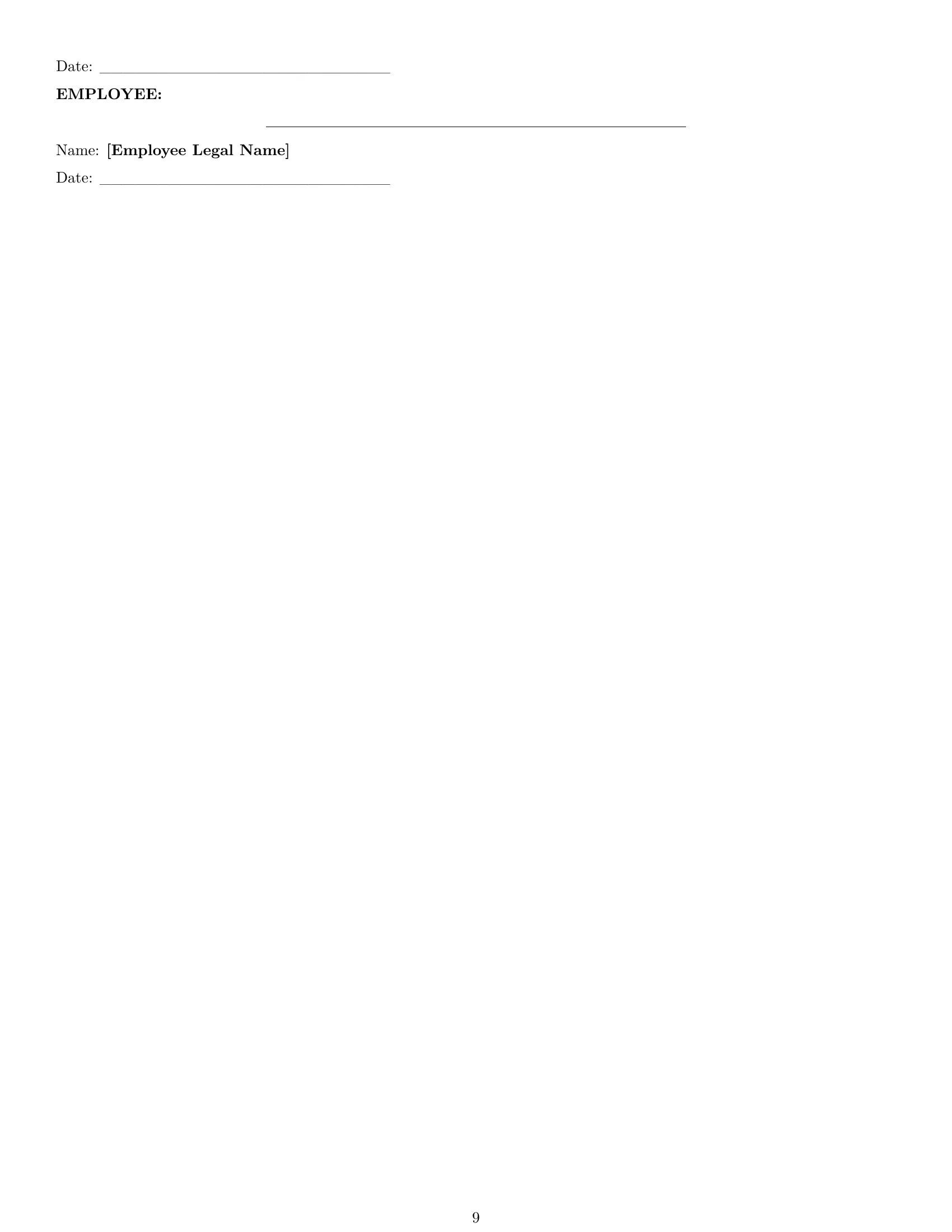 Preview page 9 of Pro Illinois delivery driver employment contract template
