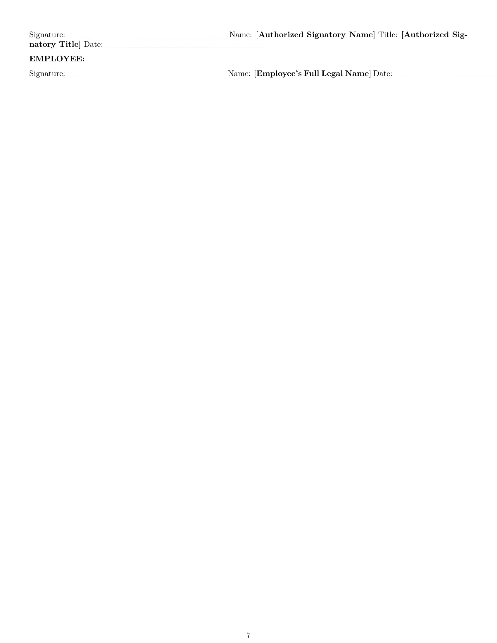 Preview page 7 of Pro Maryland delivery driver employment contract template