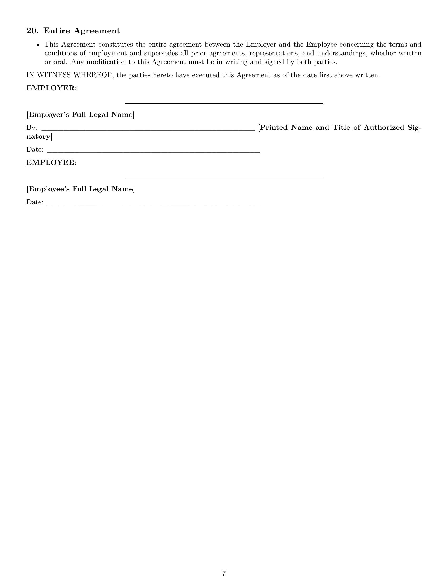 Preview page 7 of Pro Michigan delivery driver employment contract template