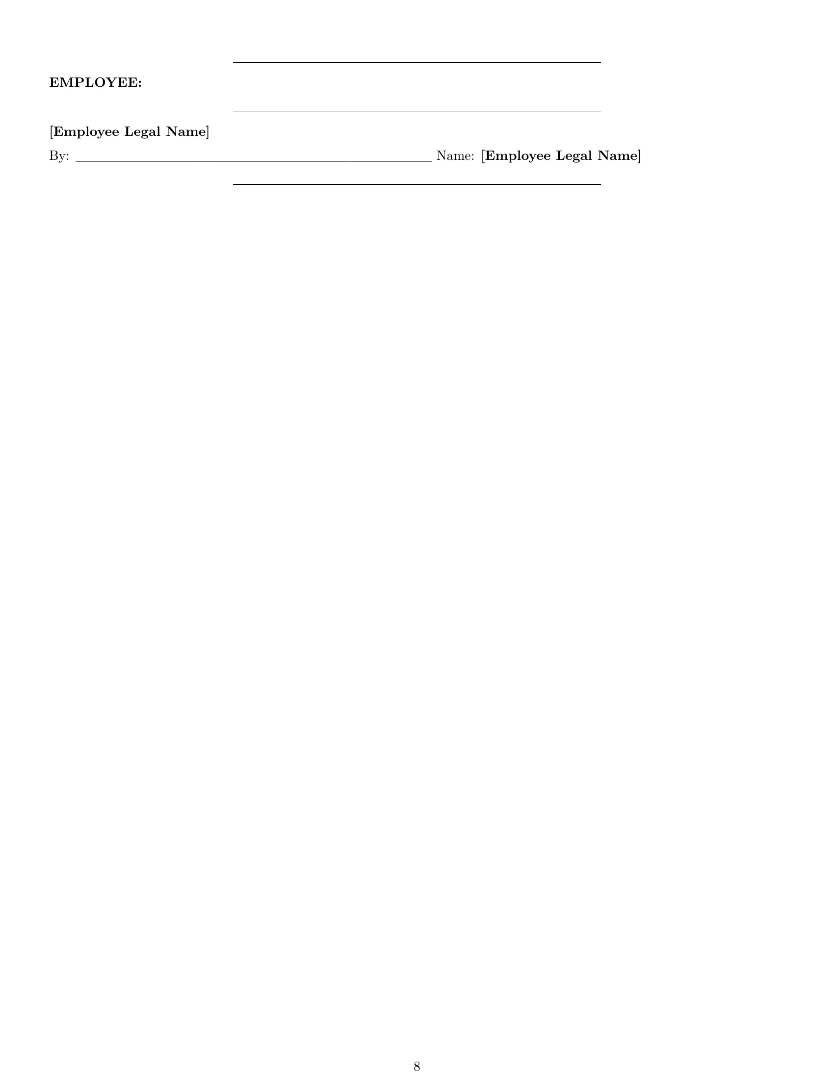 Preview page 8 of Pro Hawaii production worker employment contract template