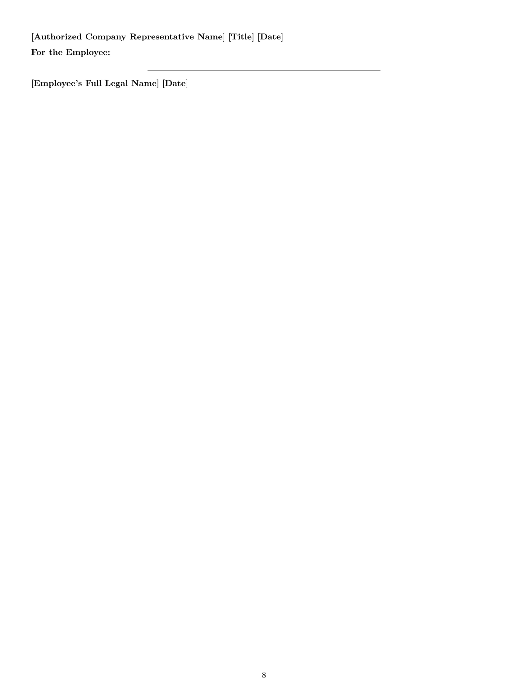 Preview page 8 of Pro New York production worker employment contract template