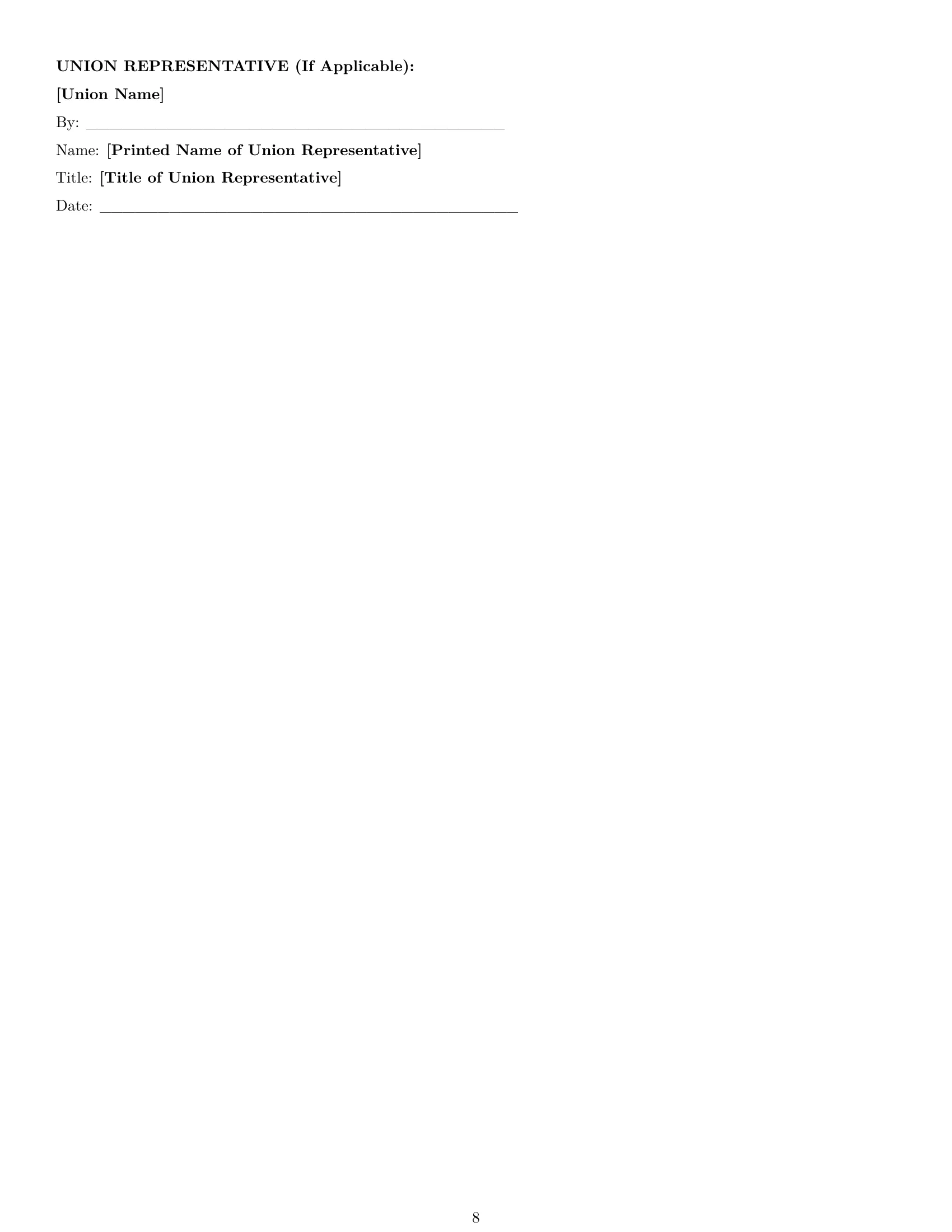 Preview page 8 of Pro Ohio maintenance technician employment contract template