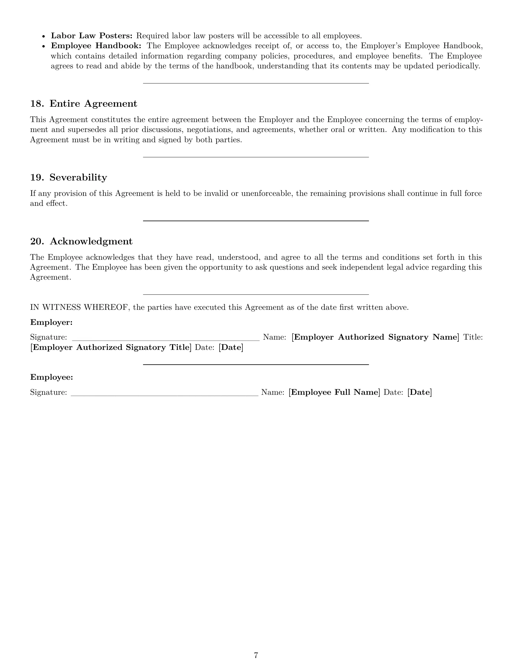 Preview page 7 of Pro New Mexico assembler employment contract template
