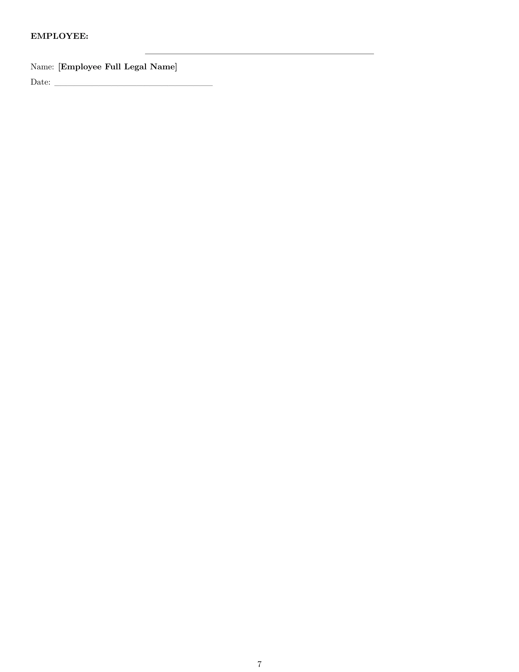 Preview page 7 of Pro North Carolina assembler employment contract template