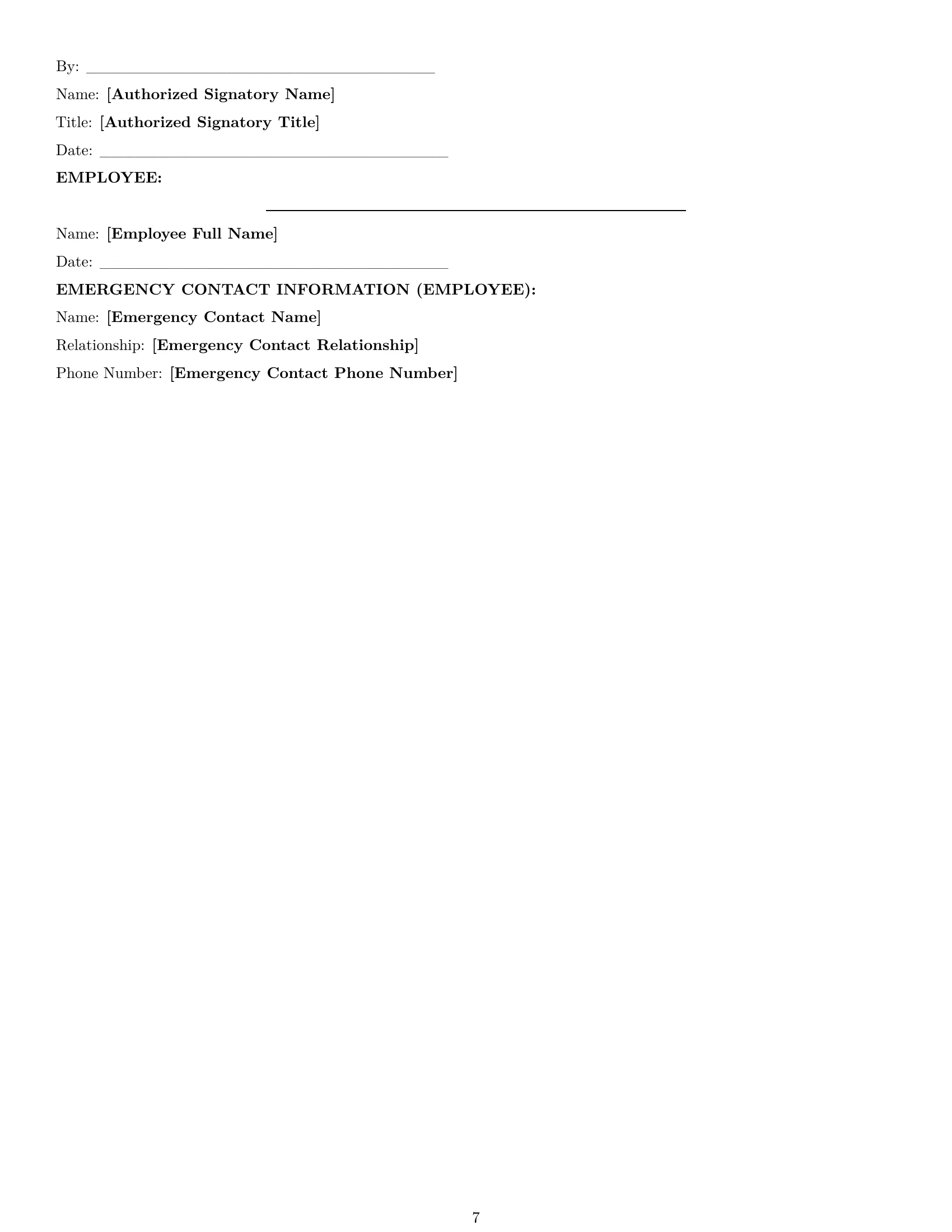 Preview page 7 of Pro Ohio assembler employment contract template