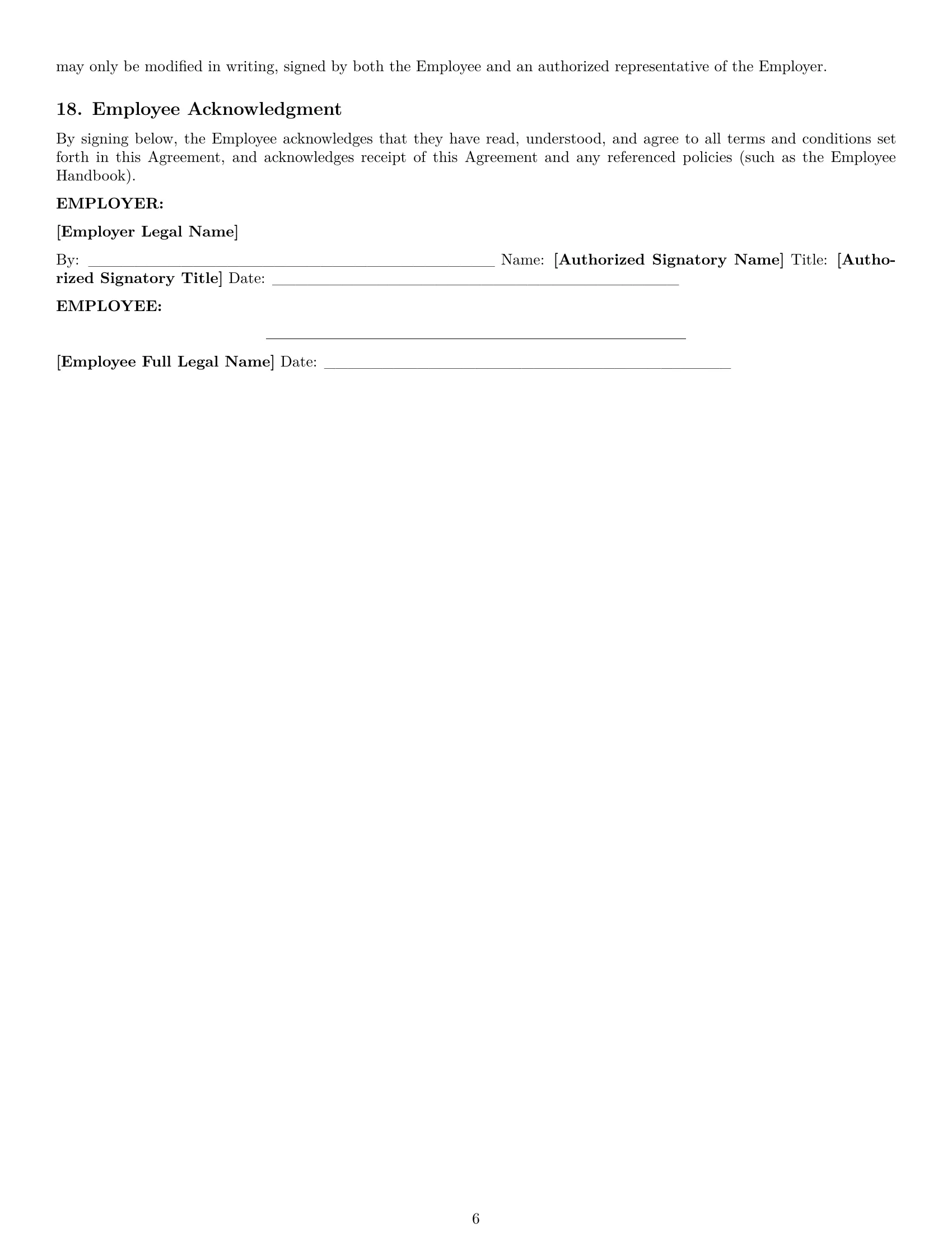 Preview page 6 of Pro Idaho retail sales associate employment contract template