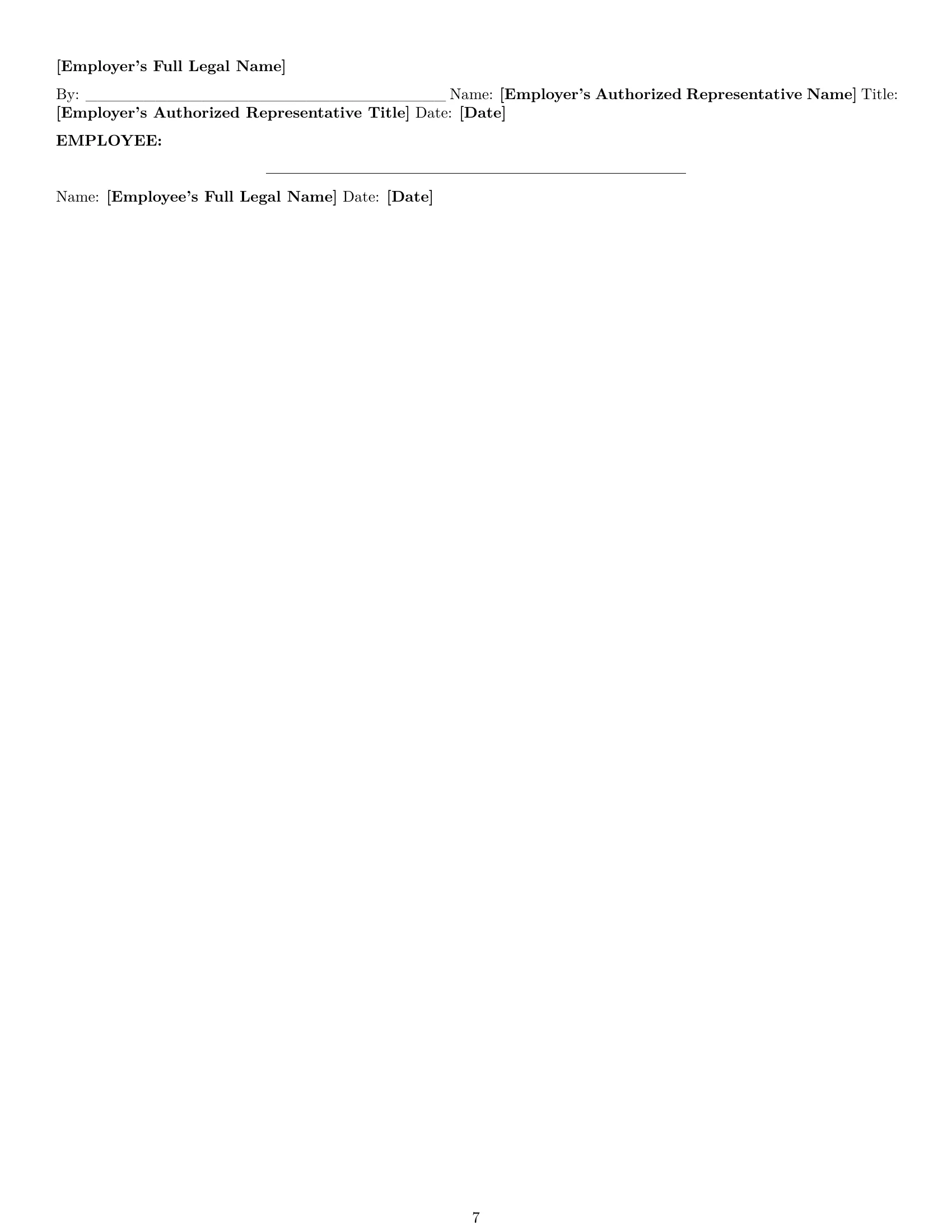 Preview page 7 of Pro Kentucky retail sales associate employment contract template