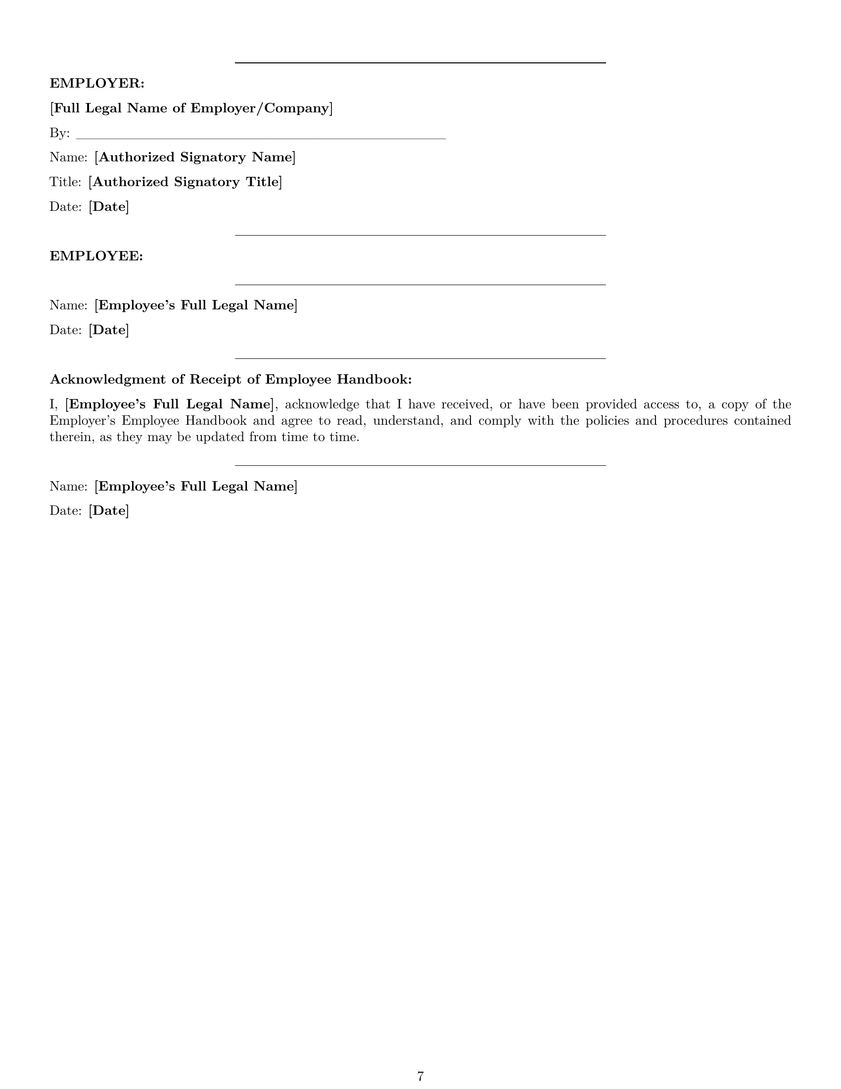 Preview page 7 of Pro Tennessee retail sales associate employment contract template