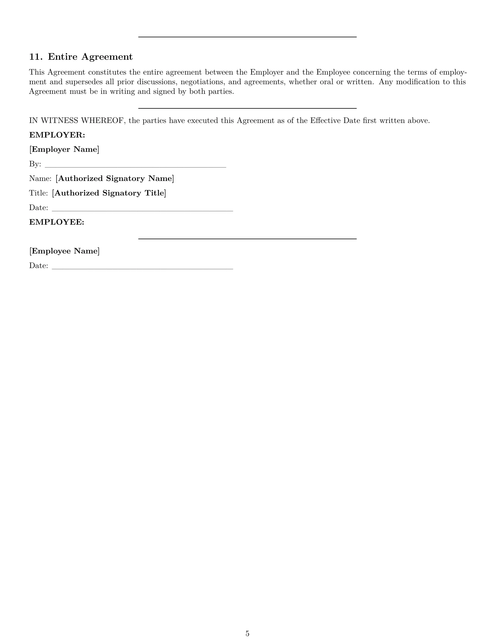 Preview page 5 of Pro Washington retail sales associate employment contract template