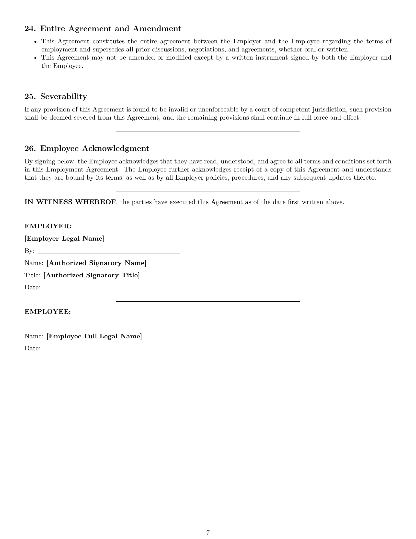 Preview page 7 of Pro West Virginia retail sales associate employment contract template