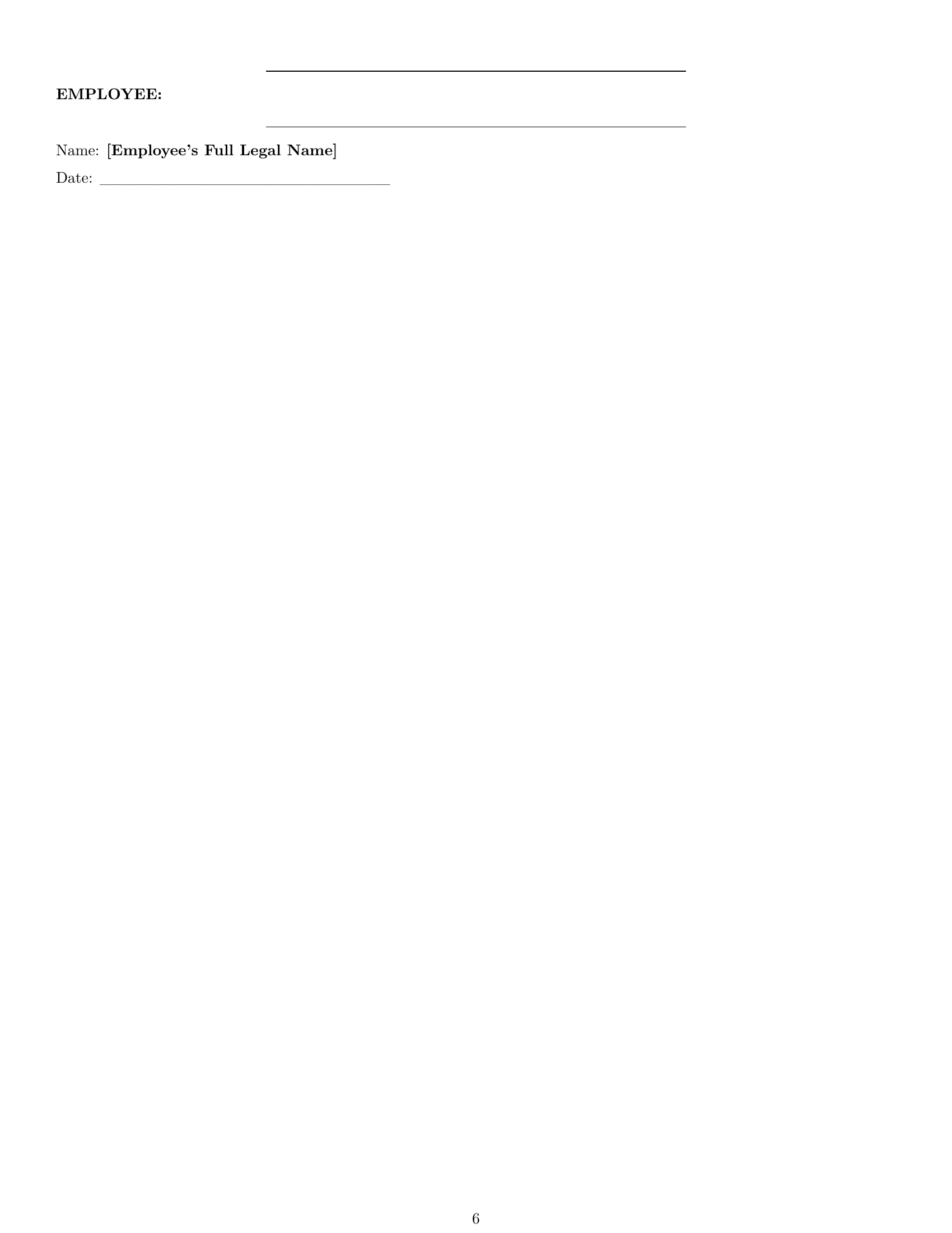 Preview page 6 of Pro Delaware retail sales associate employment contract template