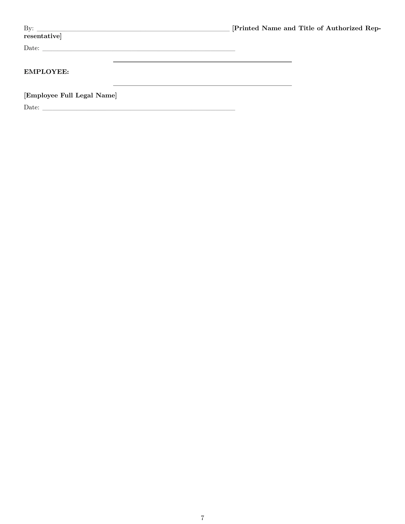 Preview page 7 of Pro Nevada janitor employment contract template