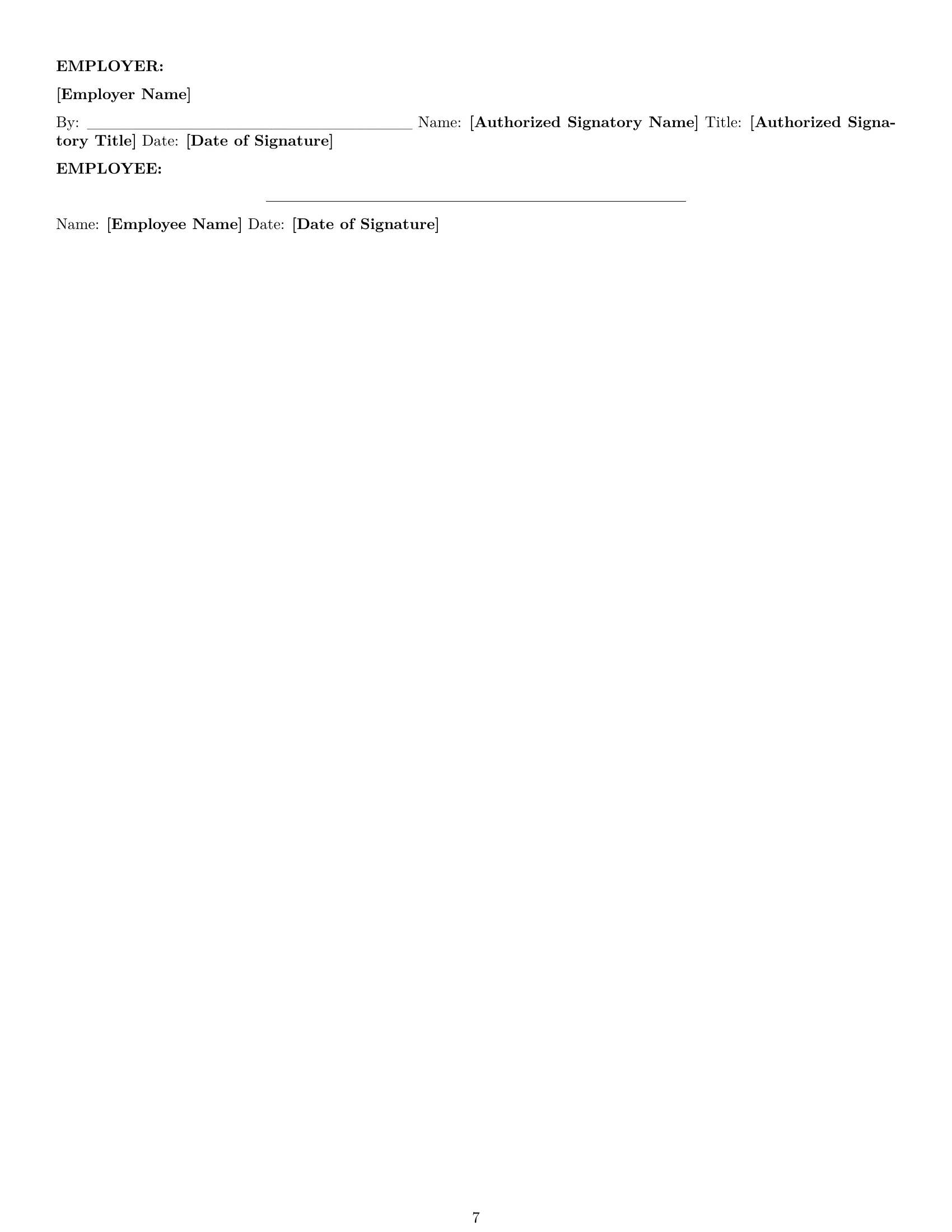 Preview page 7 of Pro West Virginia office manager employment contract template