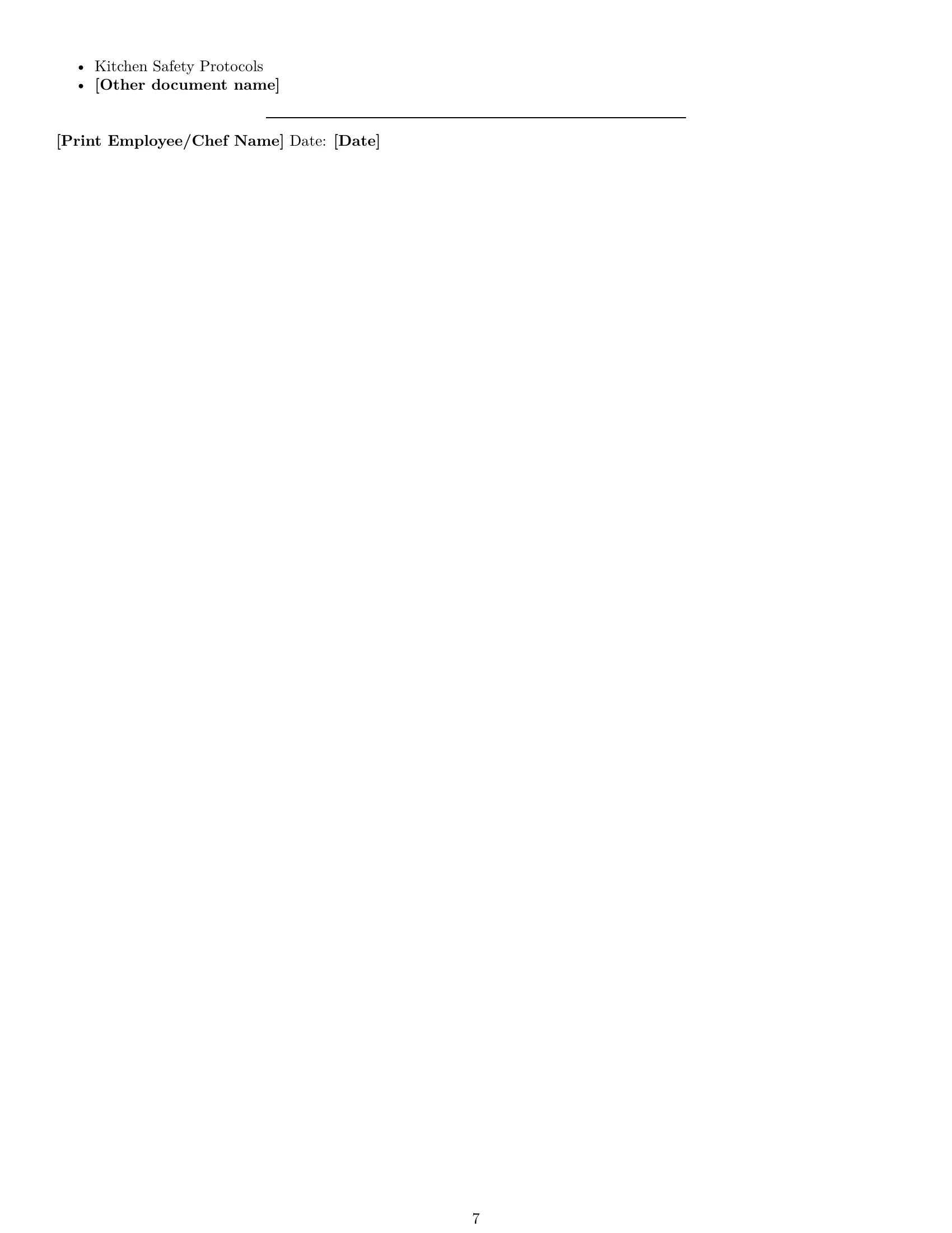 Preview page 7 of Pro Virginia chef employment contract template