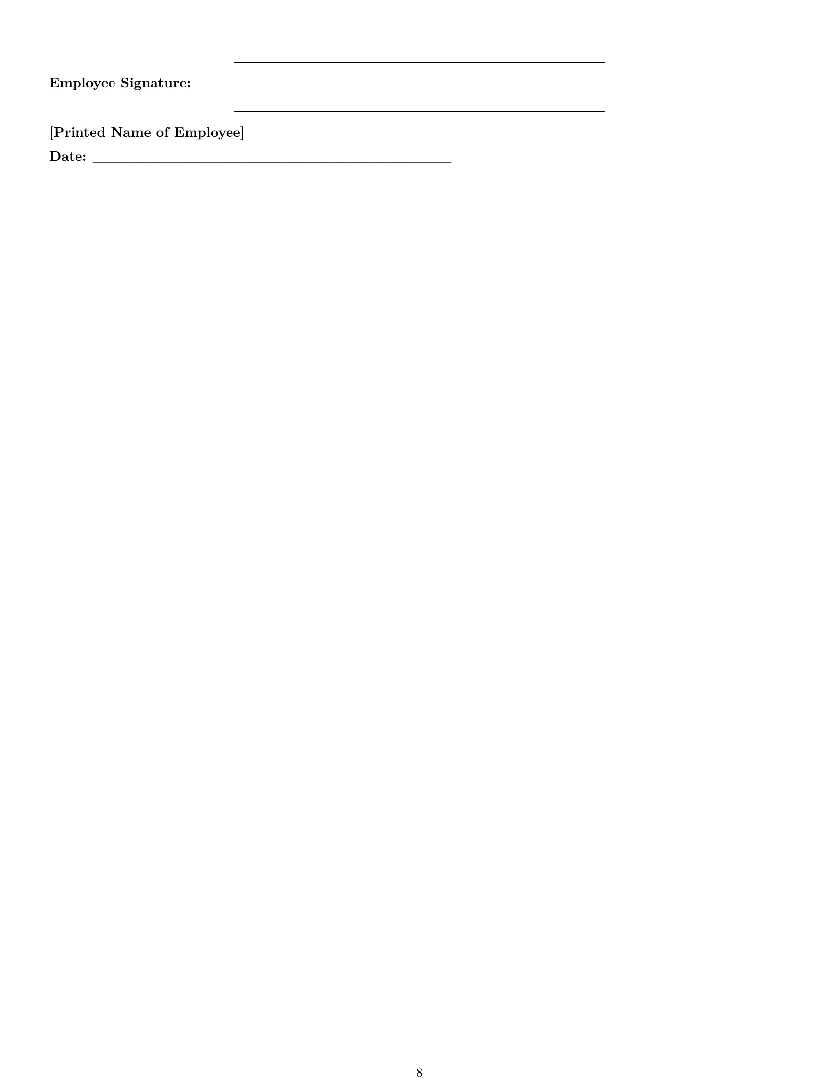Preview page 8 of Pro Oklahoma cook employment contract template