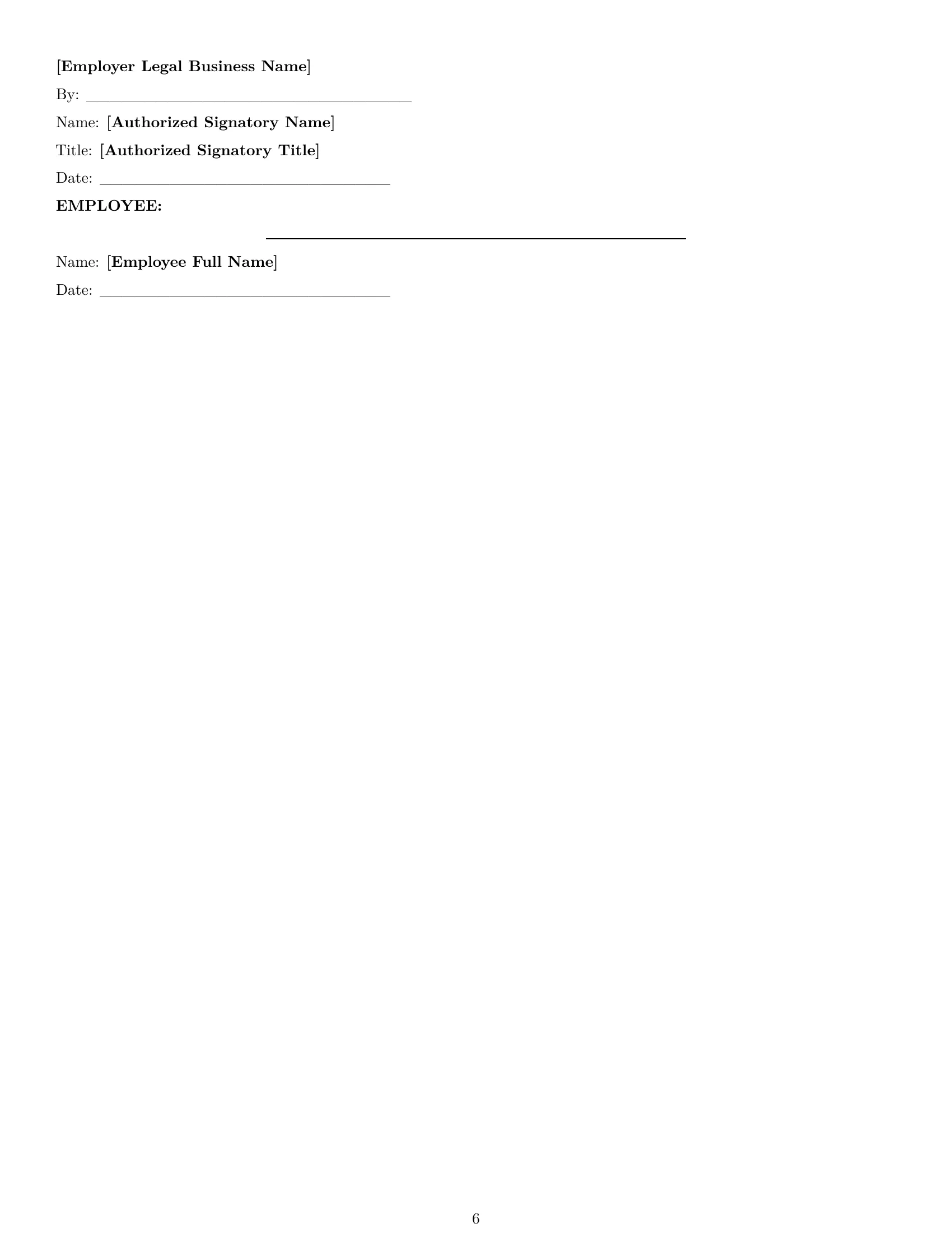Preview page 6 of Pro Nevada cleaner employment contract template