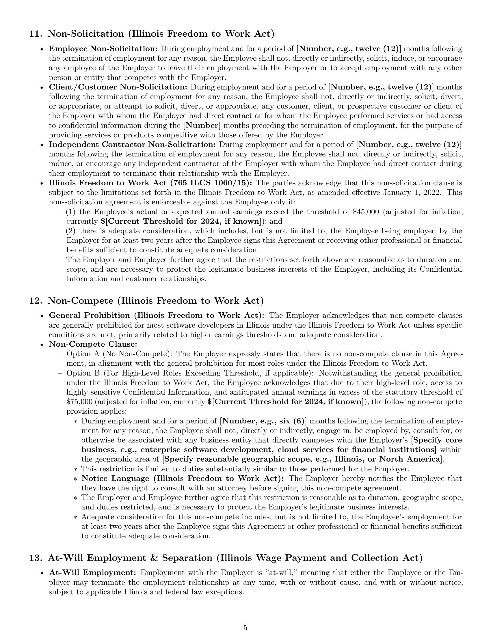 Preview page 5 of Pro Illinois software developer employment contract template
