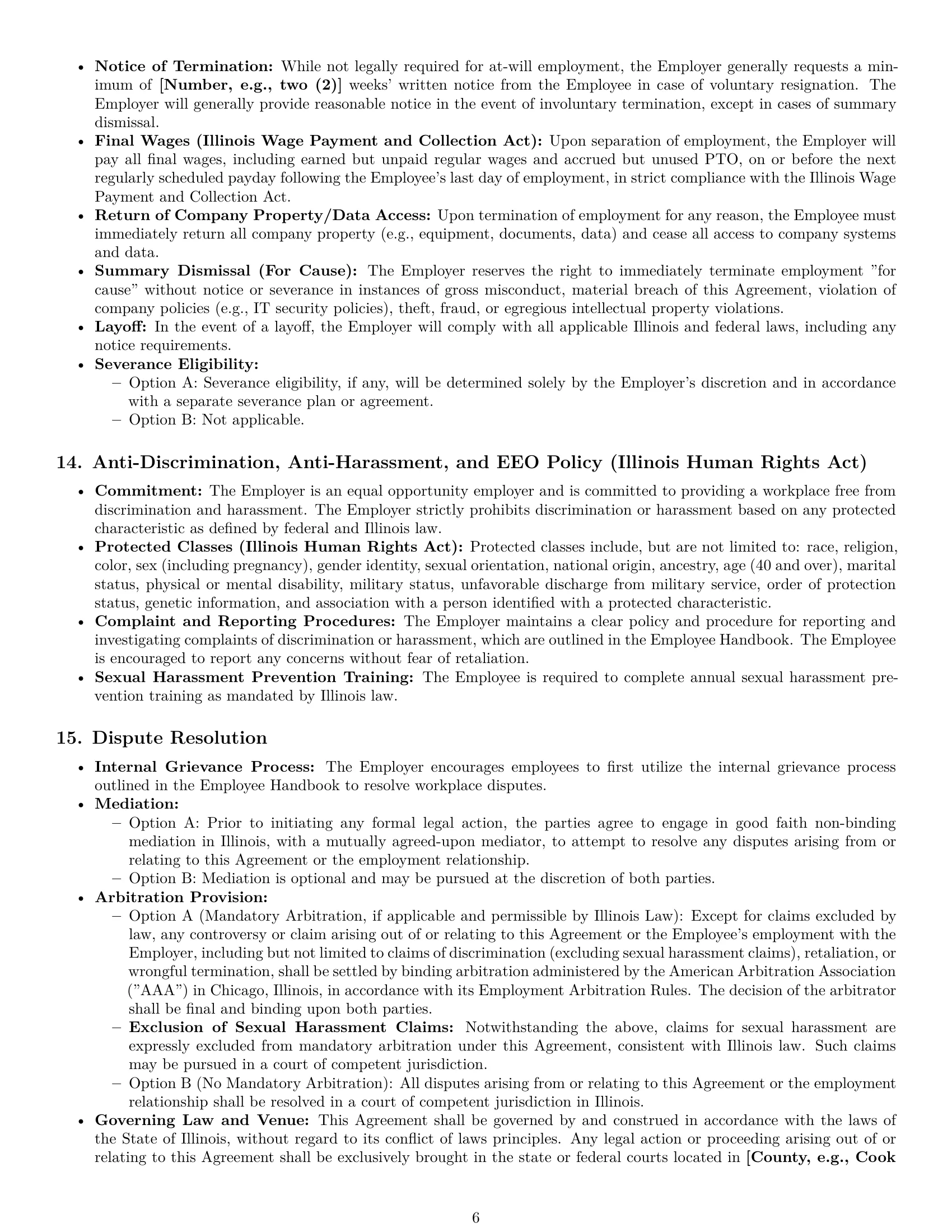 Preview page 6 of Pro Illinois software developer employment contract template