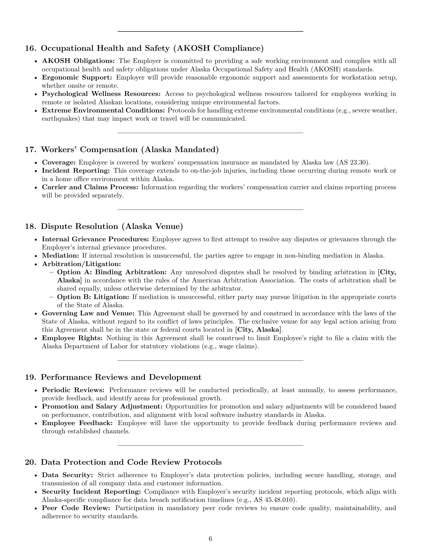 Preview page 6 of Pro Alaska software developer employment contract template