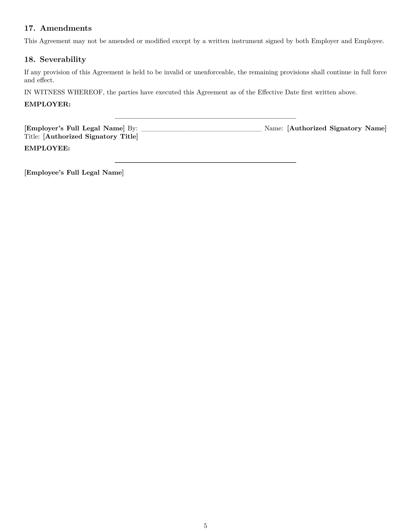Preview page 5 of Pro Mississippi software developer employment contract template