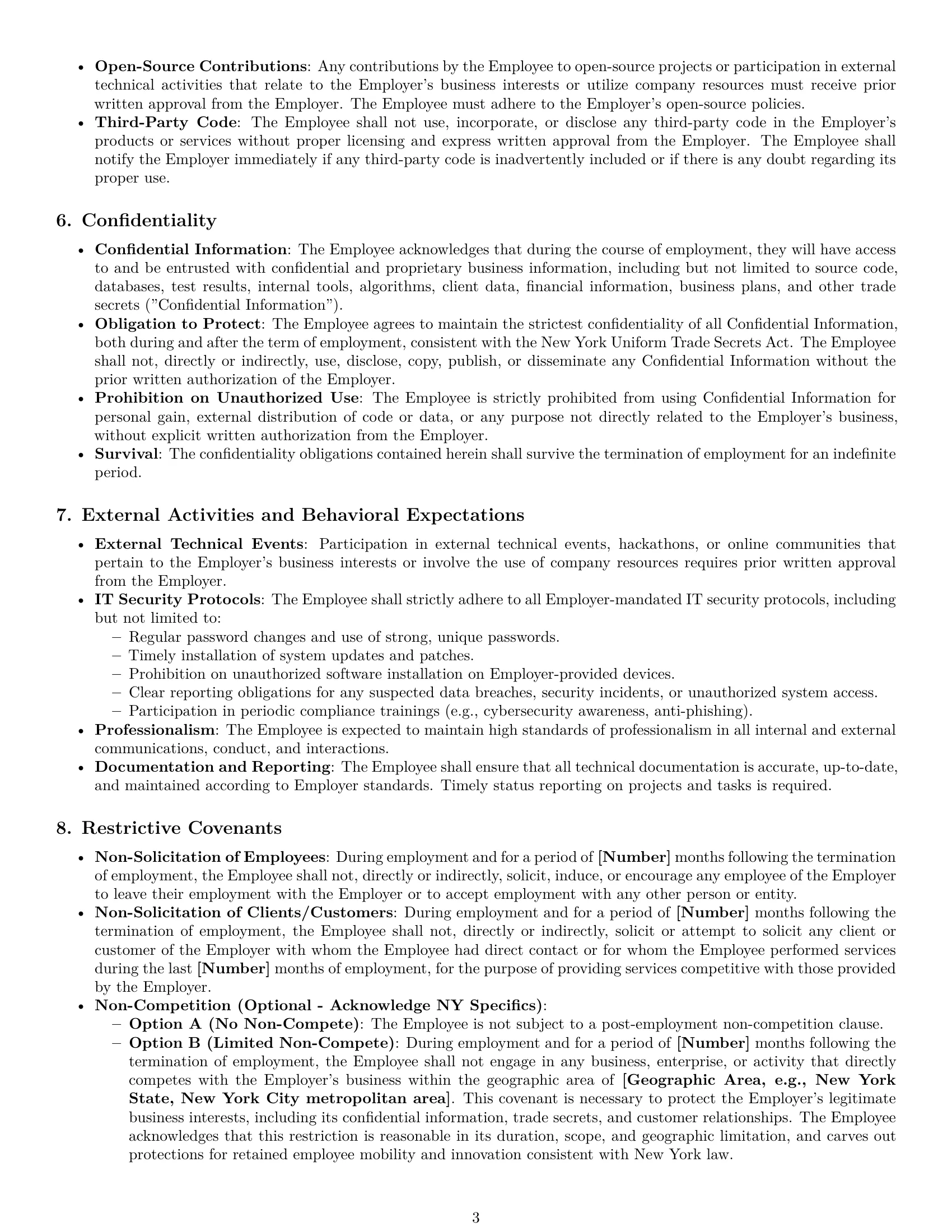 Preview page 3 of Pro New York software developer employment contract template