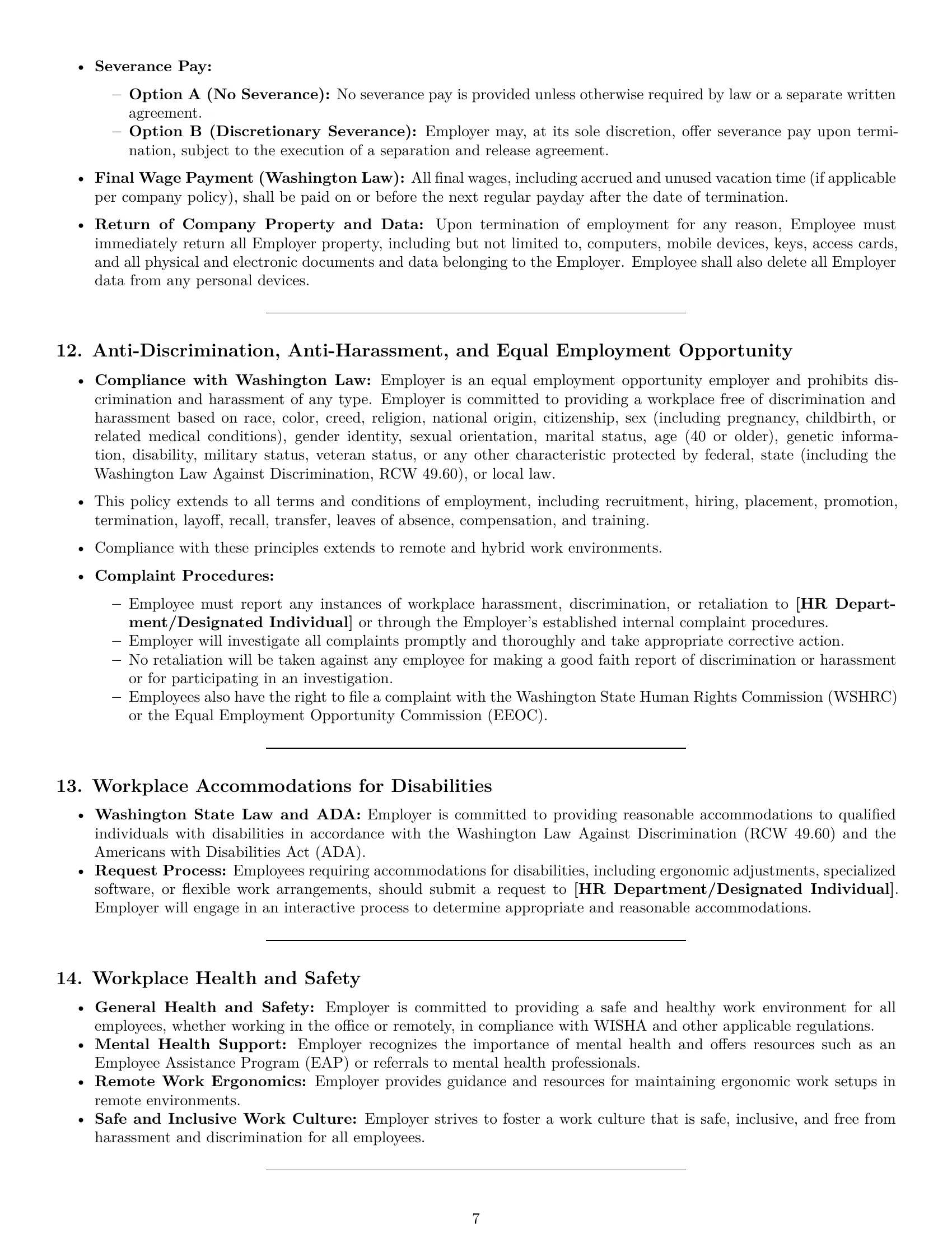 Preview page 7 of Pro Washington software developer employment contract template