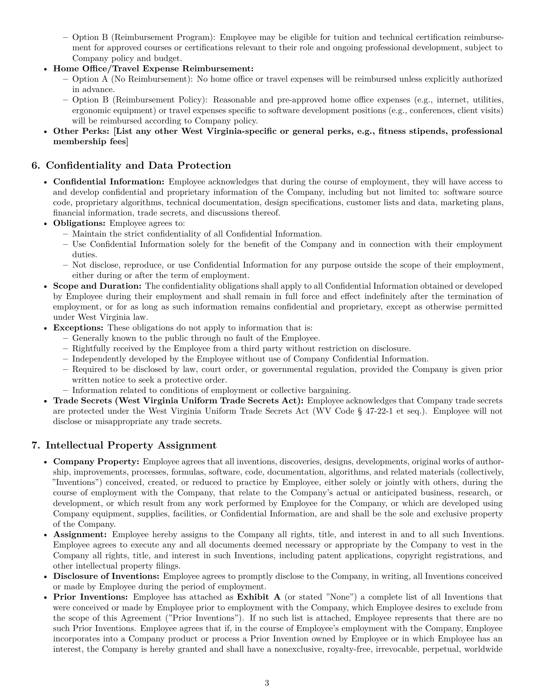 Preview page 3 of Pro West Virginia software developer employment contract template