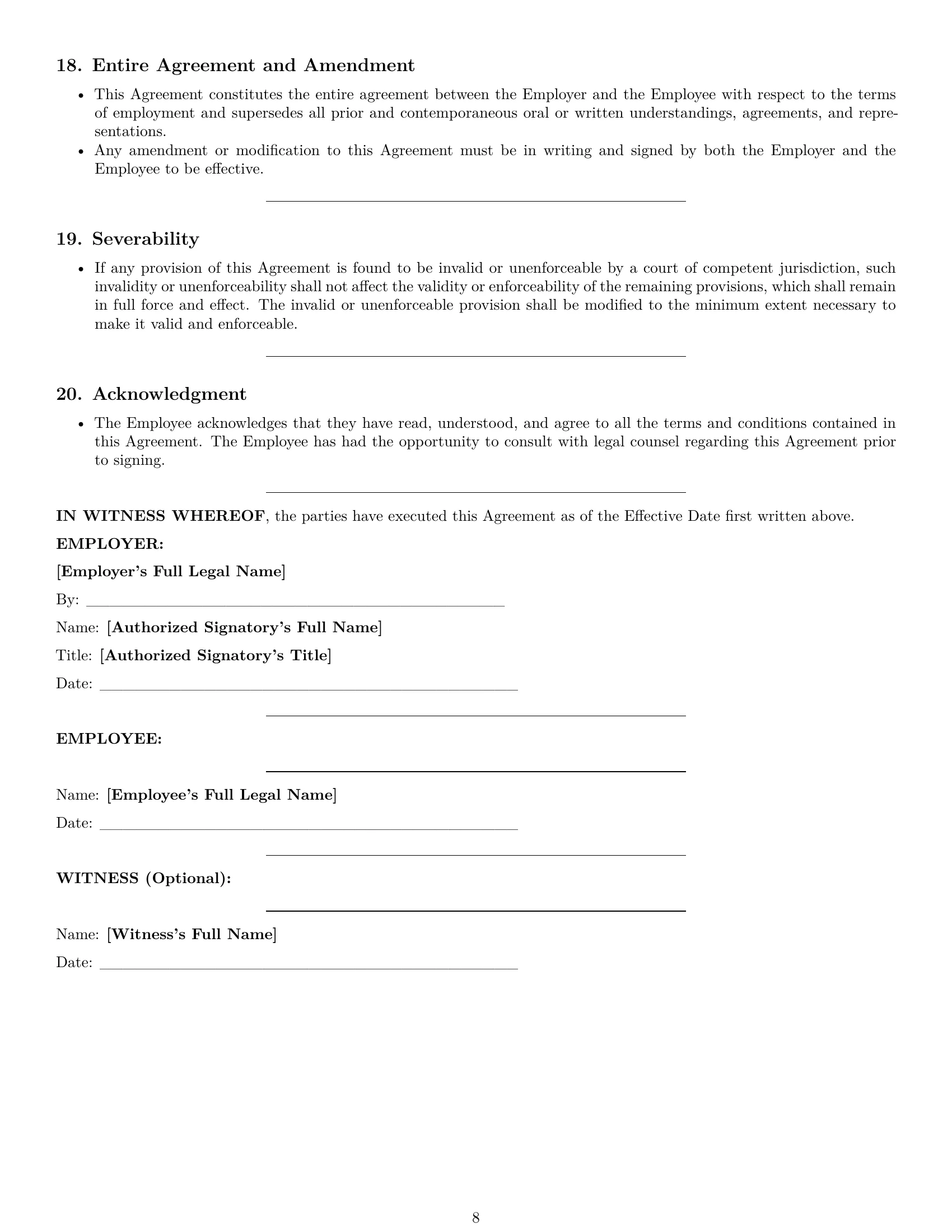 Preview page 8 of Pro South Carolina graphic designer employment contract template