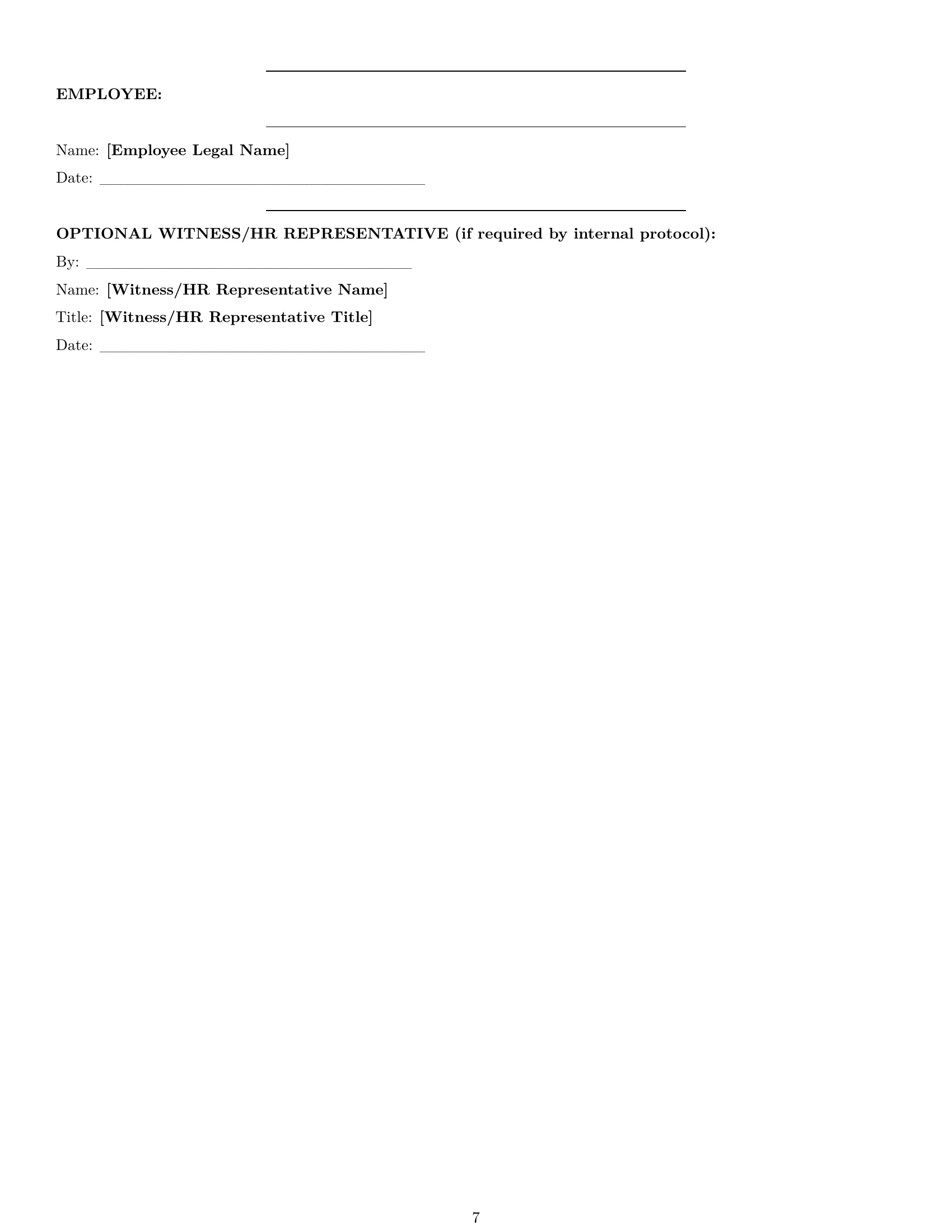 Preview page 7 of Pro California HR assistant employment contract template