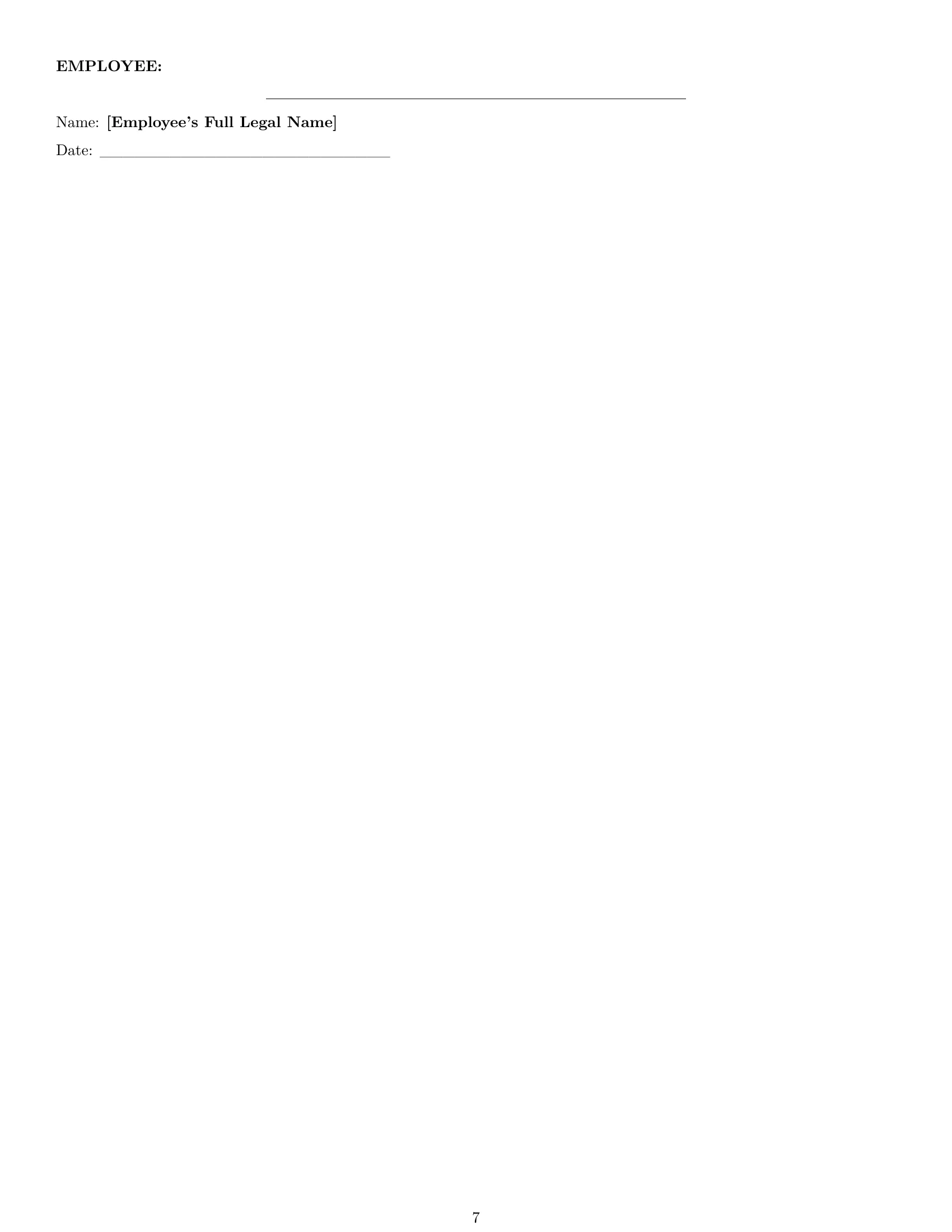 Preview page 7 of Pro Illinois accountant employment contract template