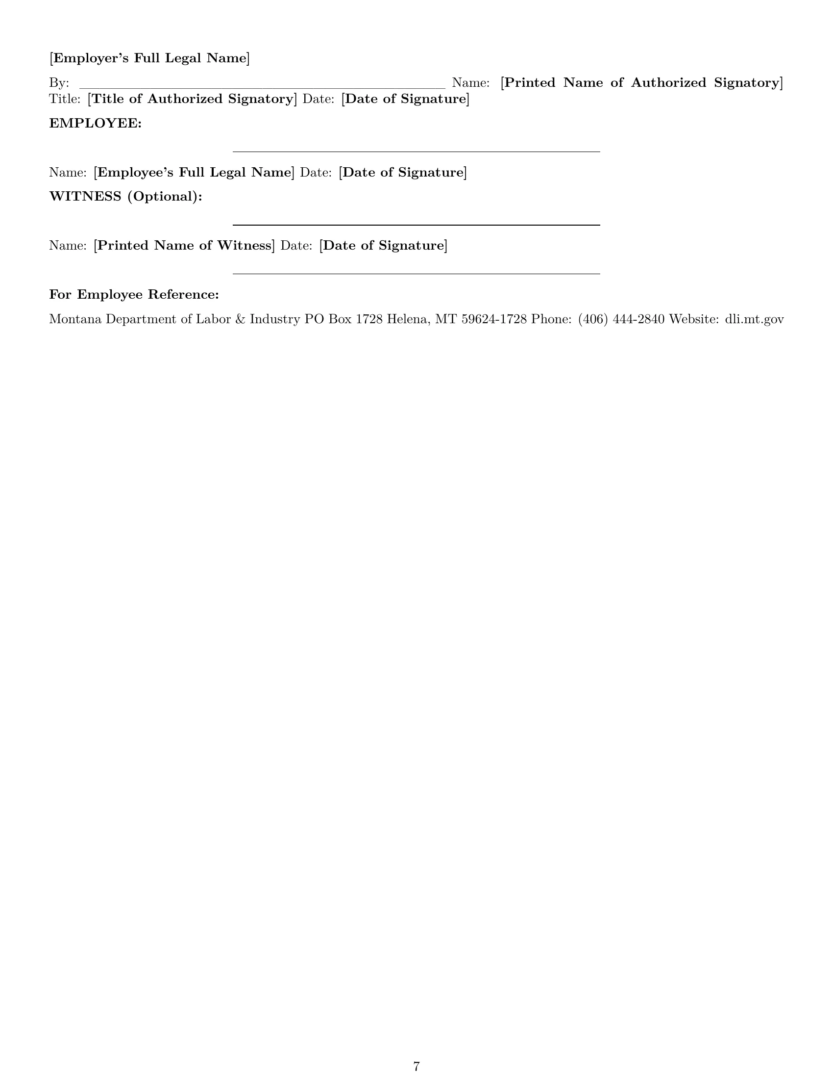 Preview page 7 of Pro Montana accountant employment contract template