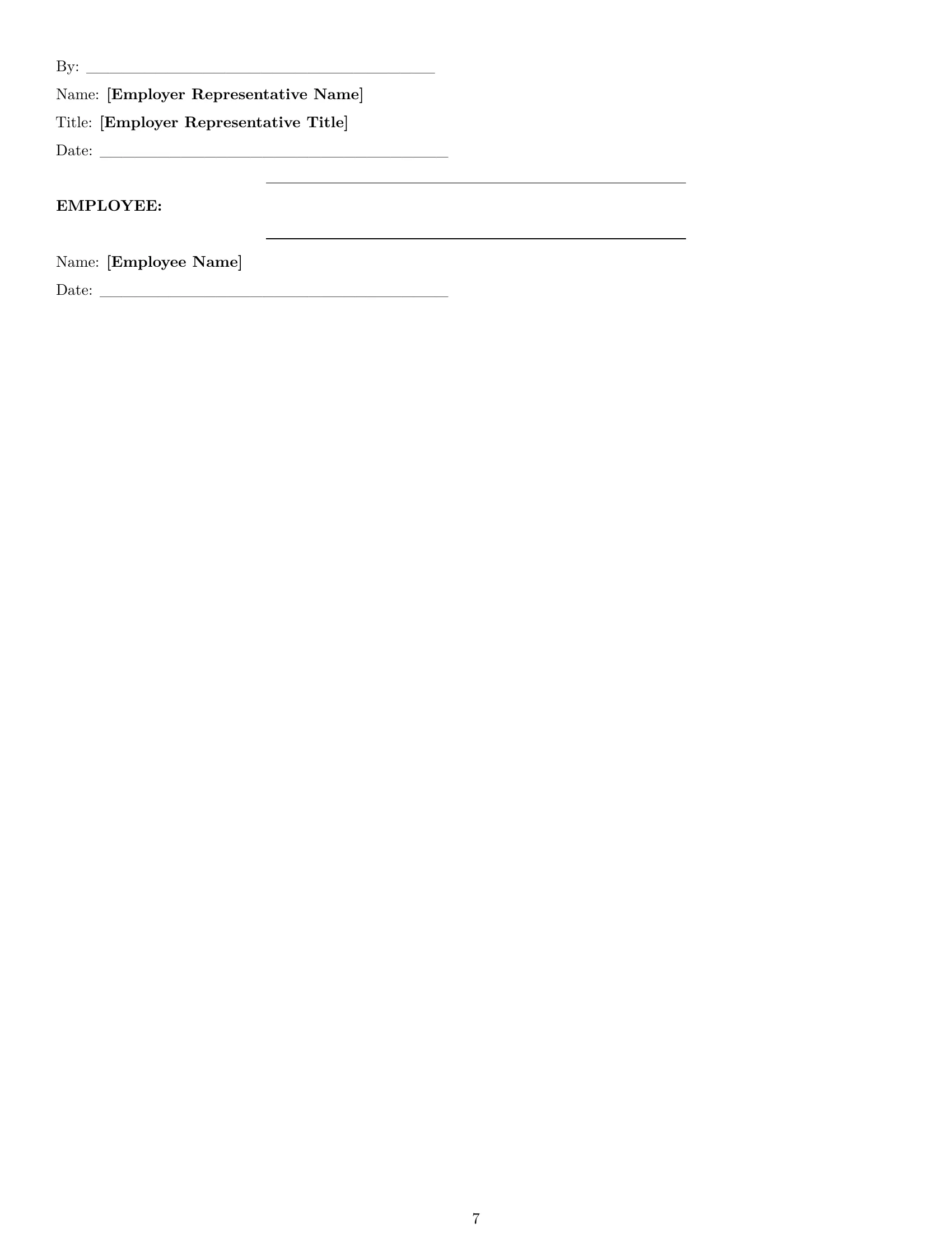 Preview page 7 of Pro Missouri HR generalist employment contract template