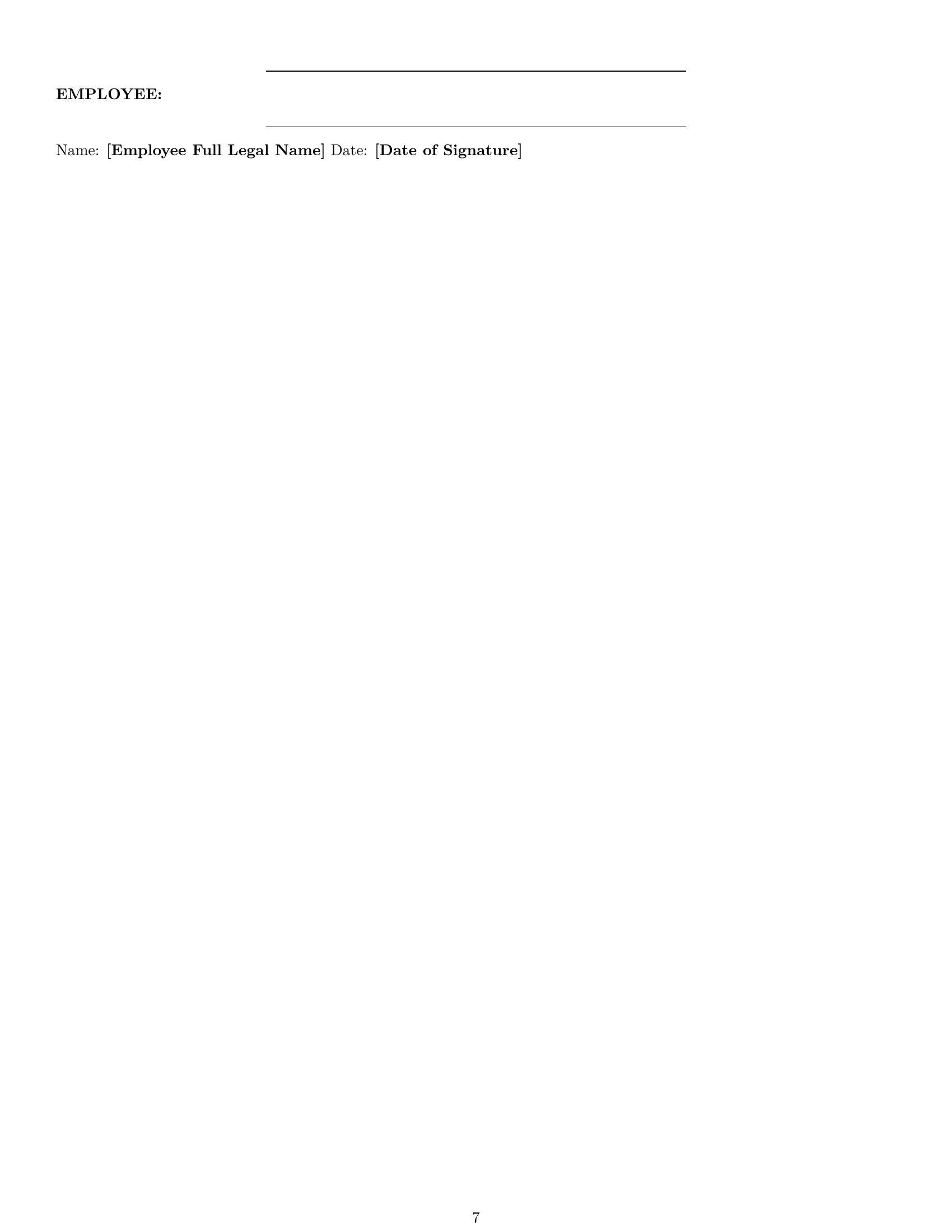 Preview page 7 of Pro Missouri bookkeeper employment contract template