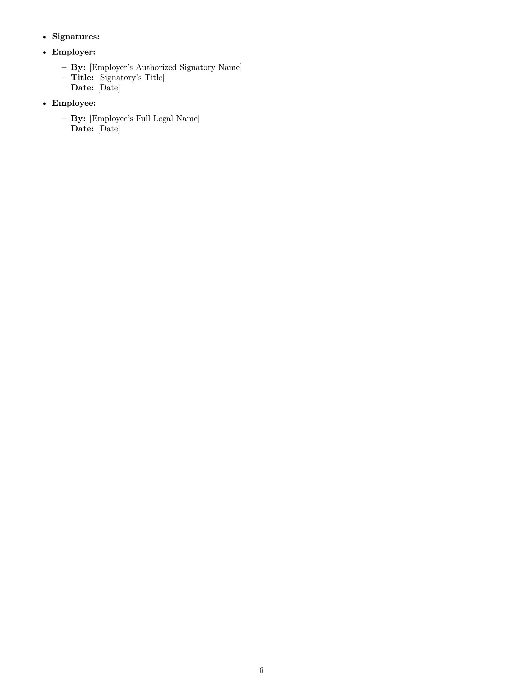 Preview page 6 of Pro New Mexico bookkeeper employment contract template