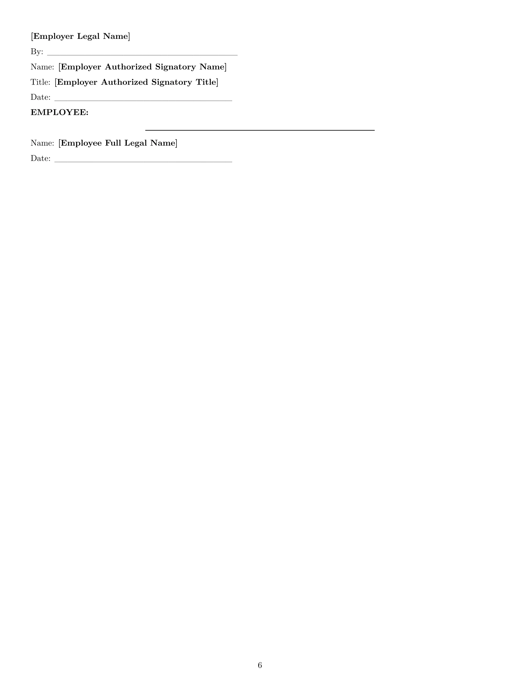 Preview page 6 of Pro South Carolina bookkeeper employment contract template