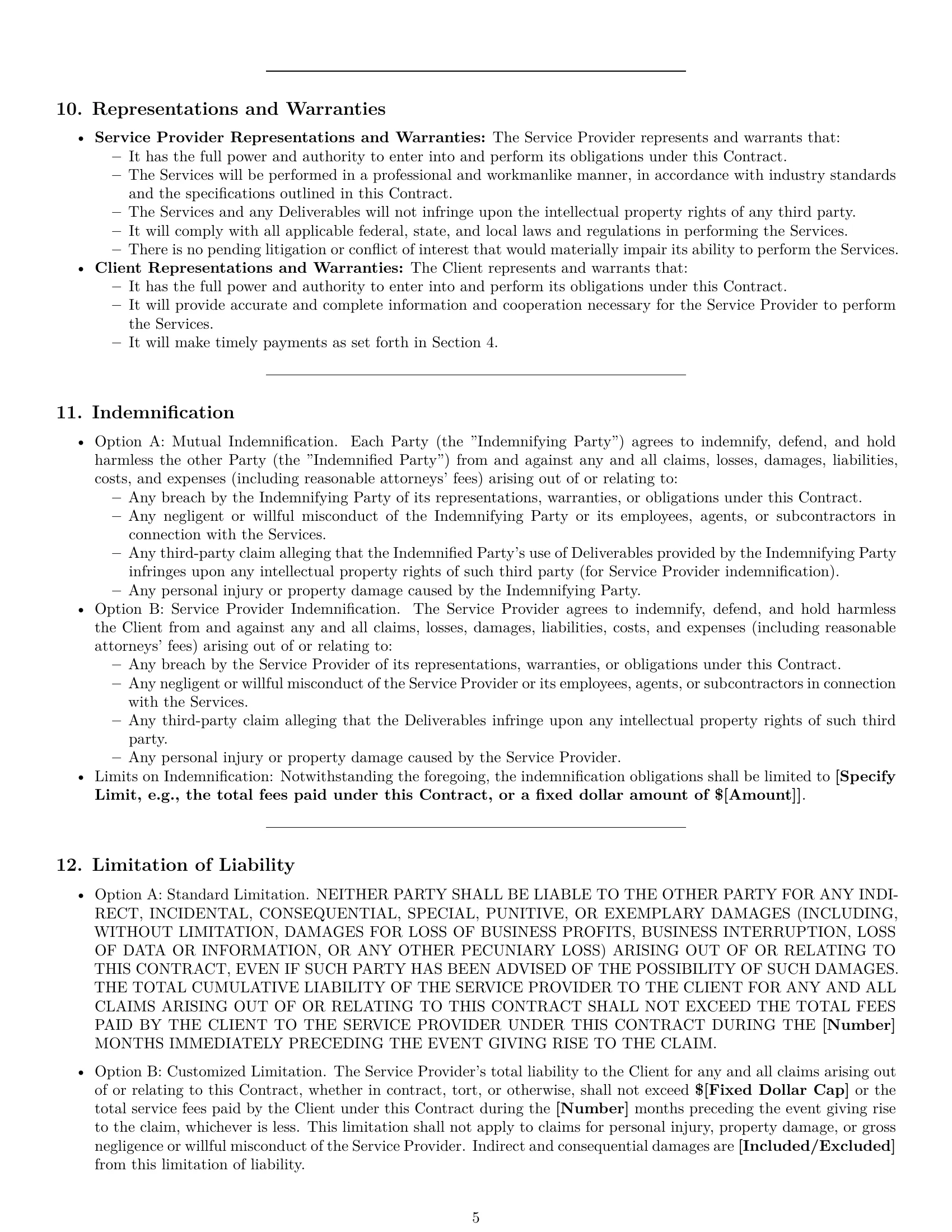 Preview page 5 of Pro Maryland service contract template