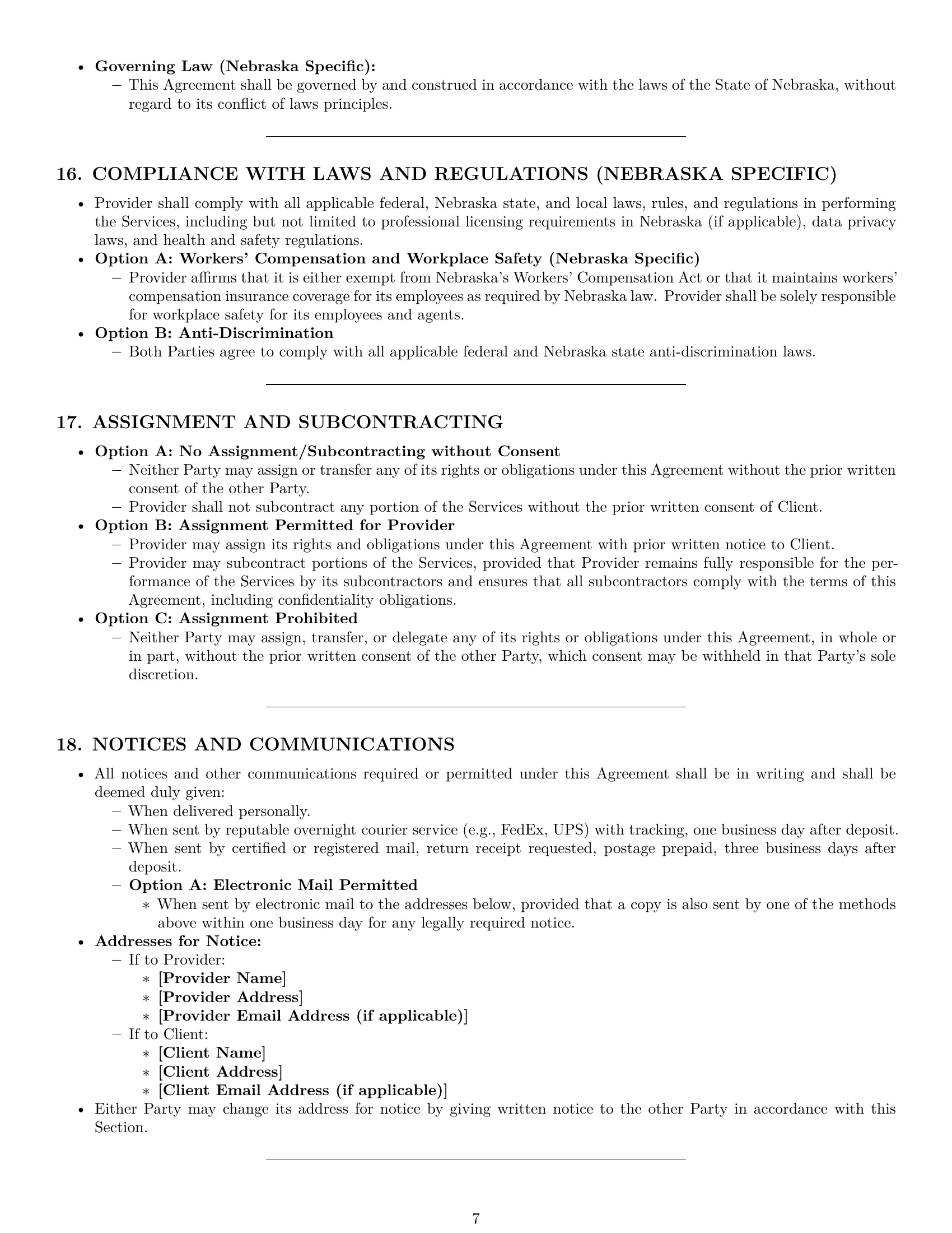 Preview page 7 of Pro Nebraska service contract template