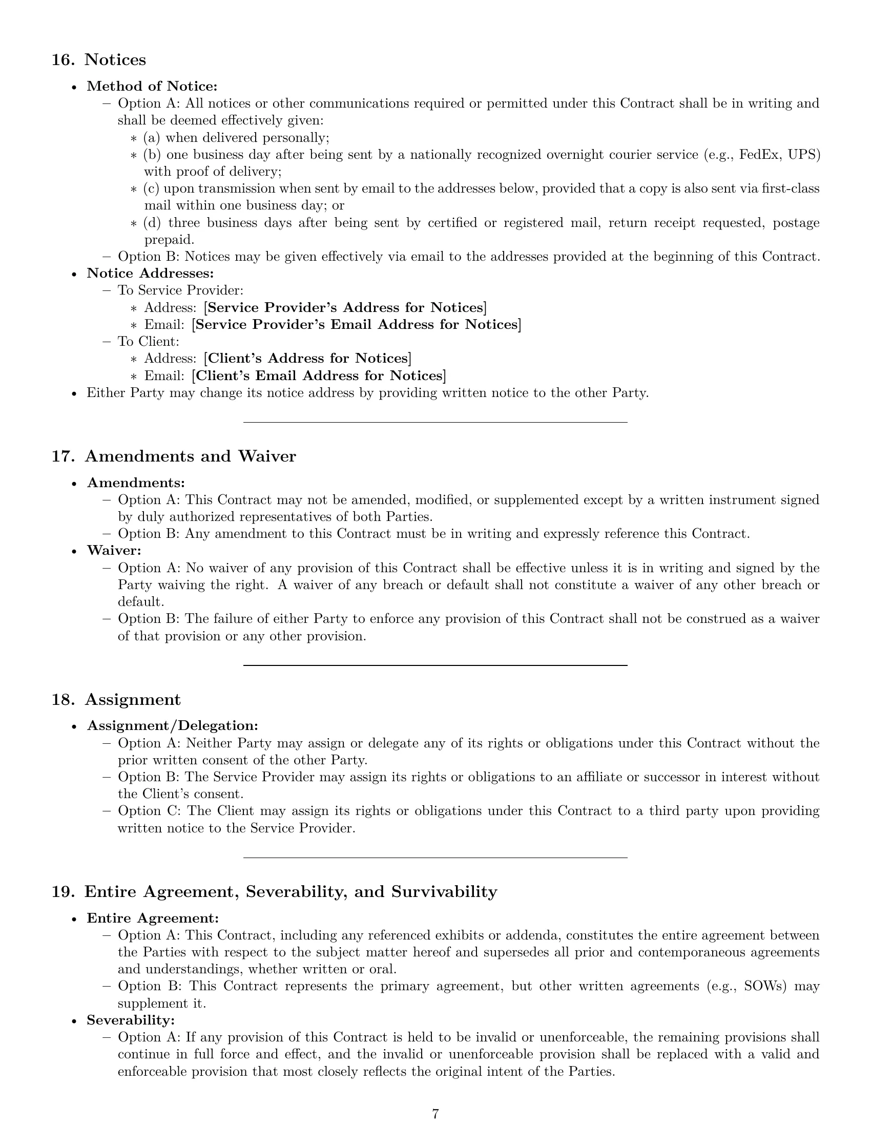 Preview page 7 of Pro New Hampshire service contract template