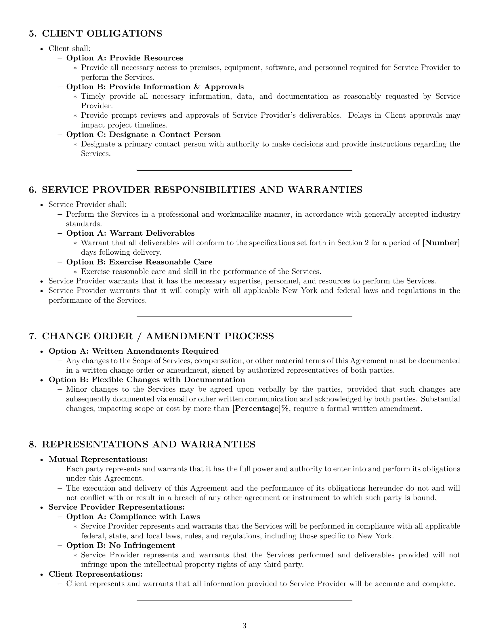 Preview page 3 of Pro New York service contract template