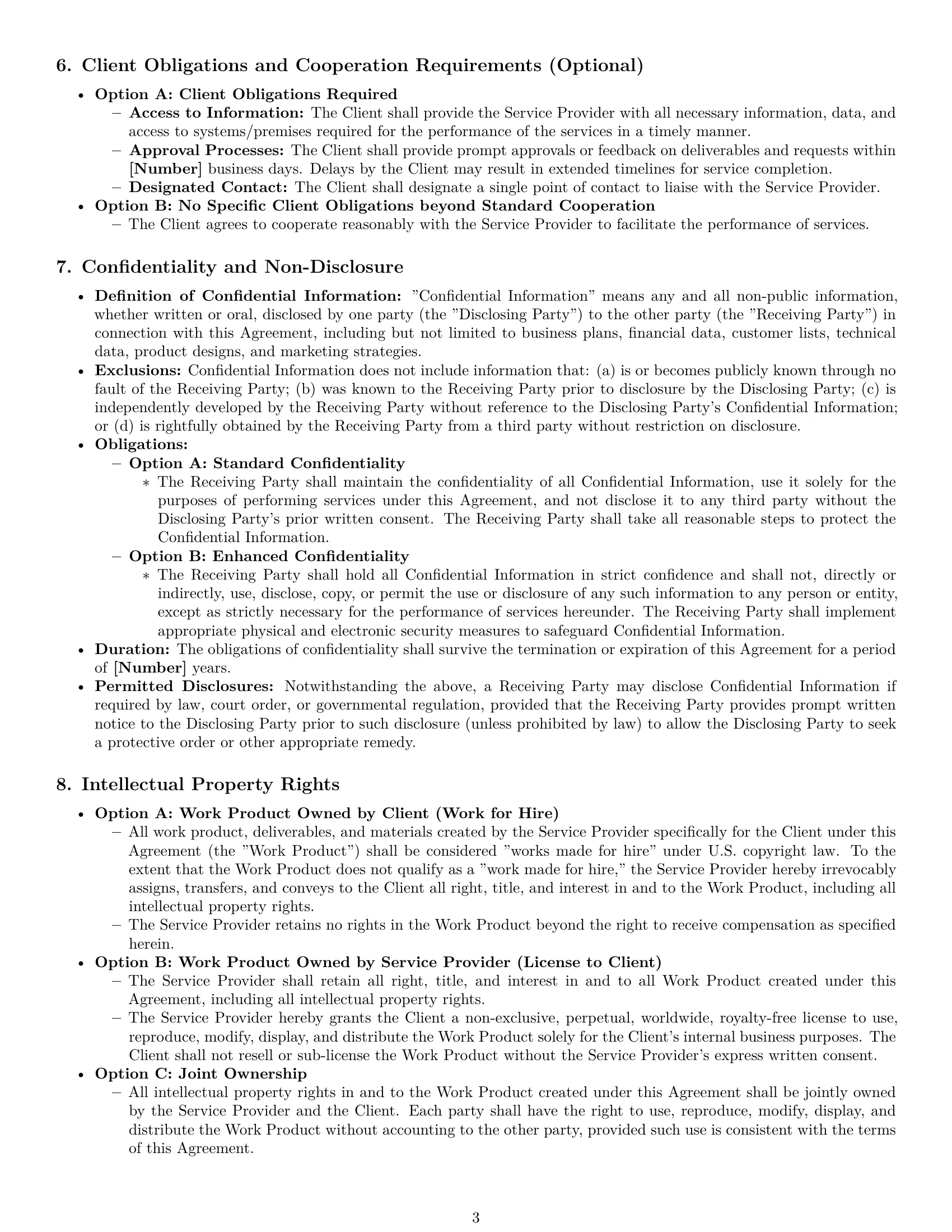 Preview page 3 of Pro Colorado service contract template