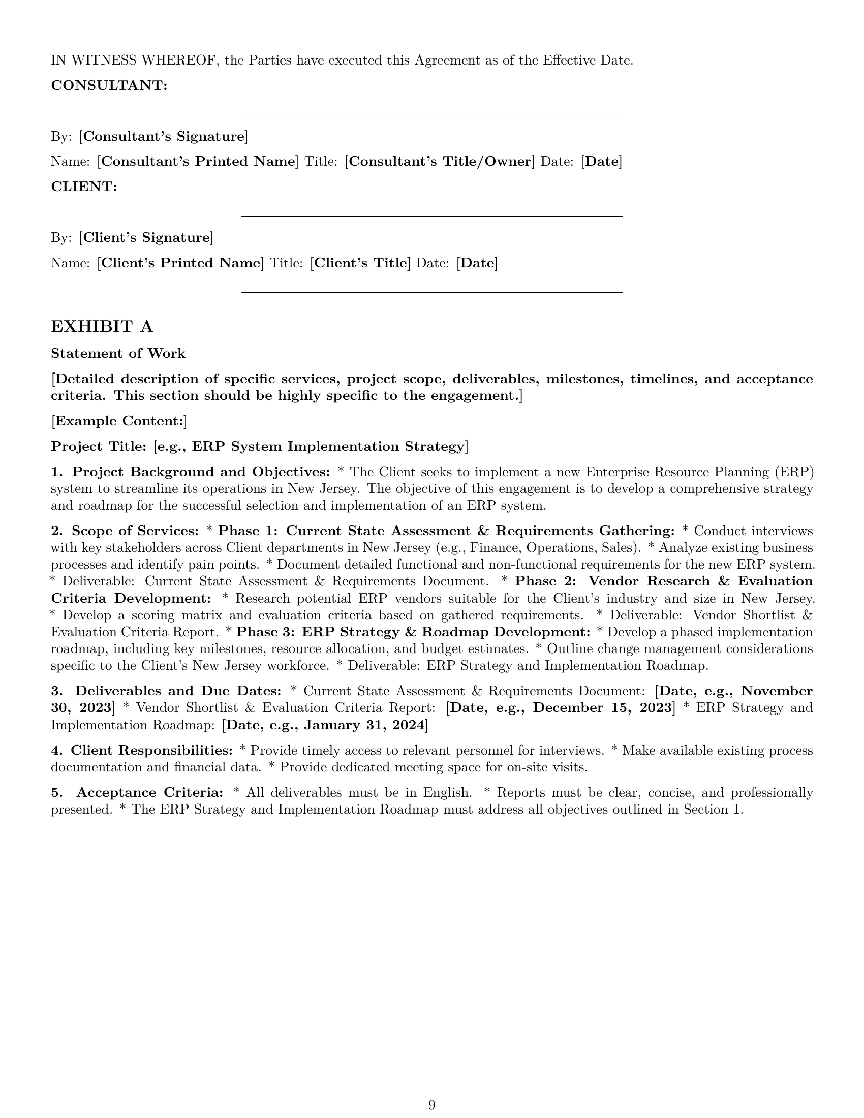 Preview page 9 of Pro New Jersey consulting service contract template