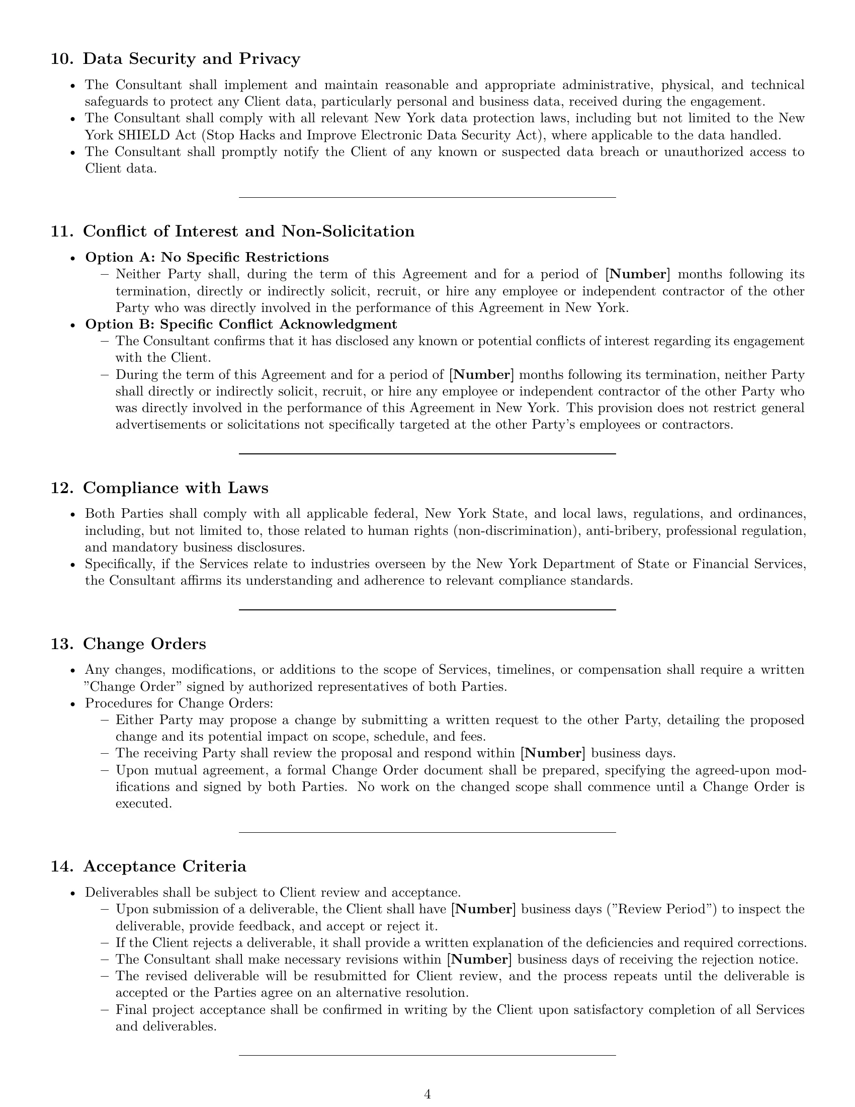 Preview page 4 of Pro New York consulting service contract template