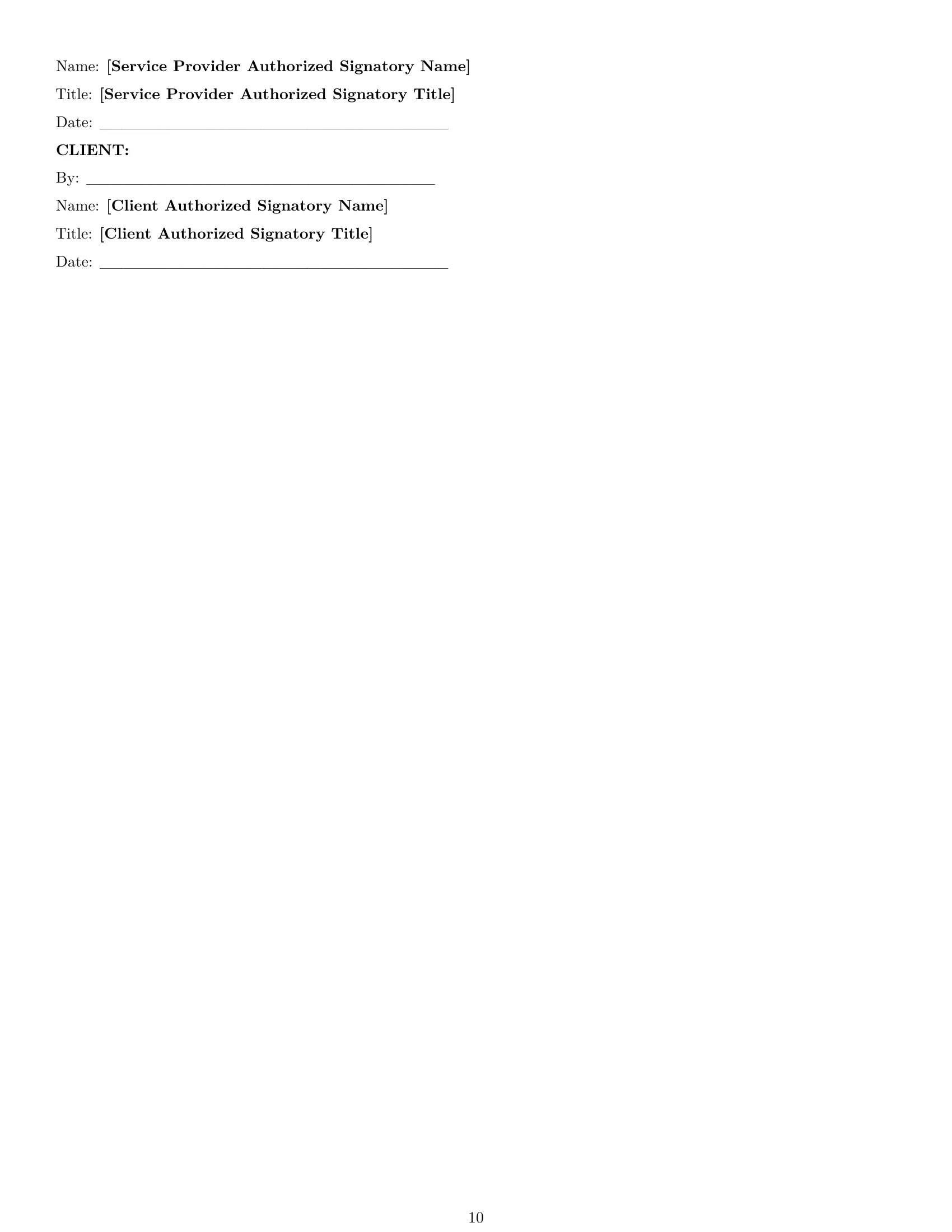 Preview page 10 of Pro Minnesota IT service contract template